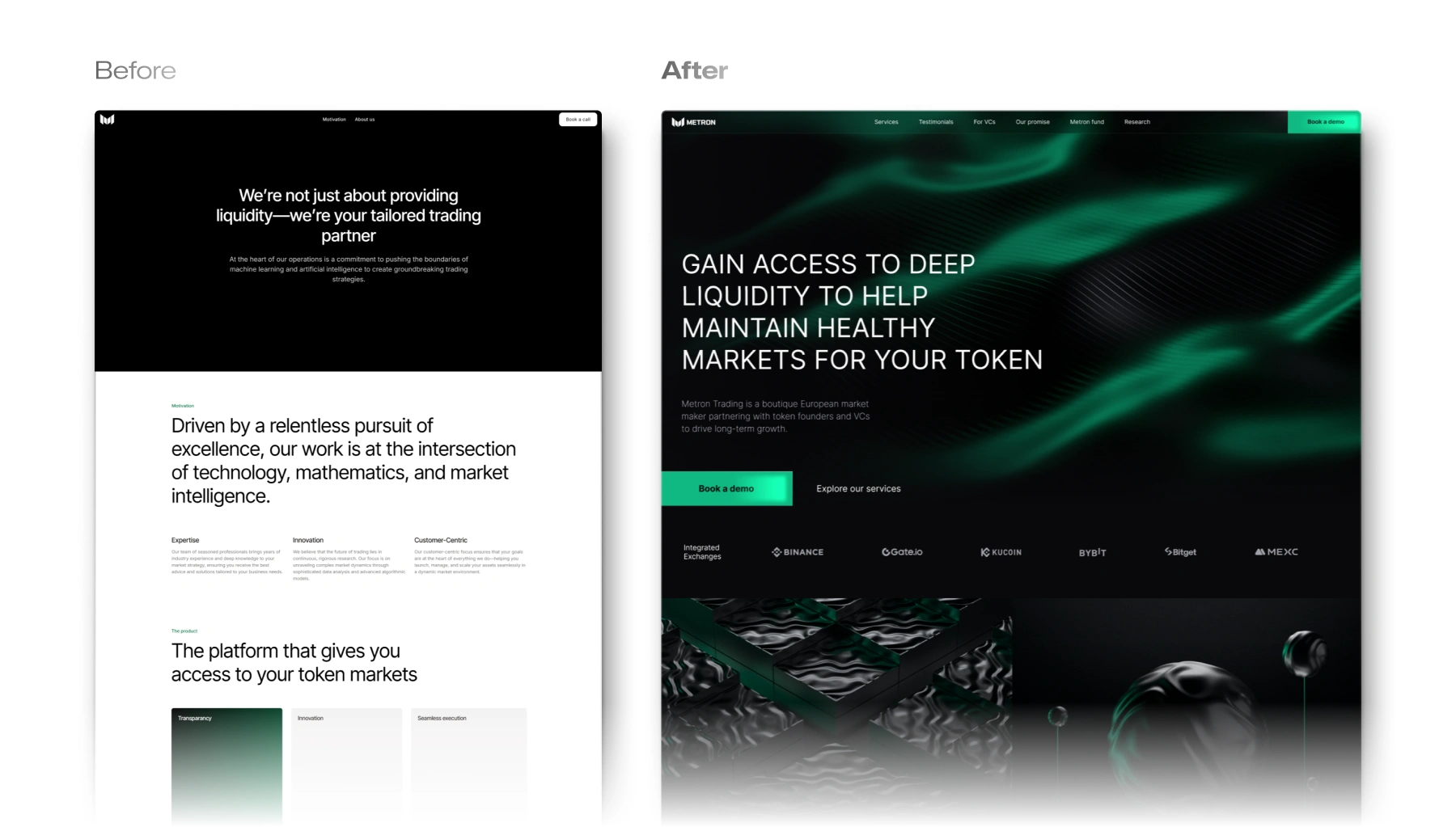 The new site and branding was praised in private founders groups, generating enough attention to open new conversations in preparation to funding round.