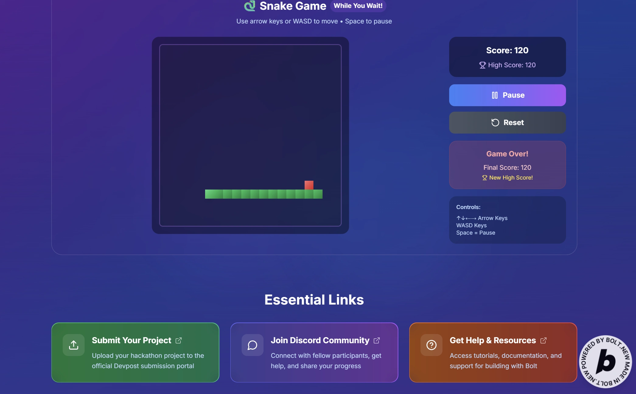 Useful links and a Game to play.