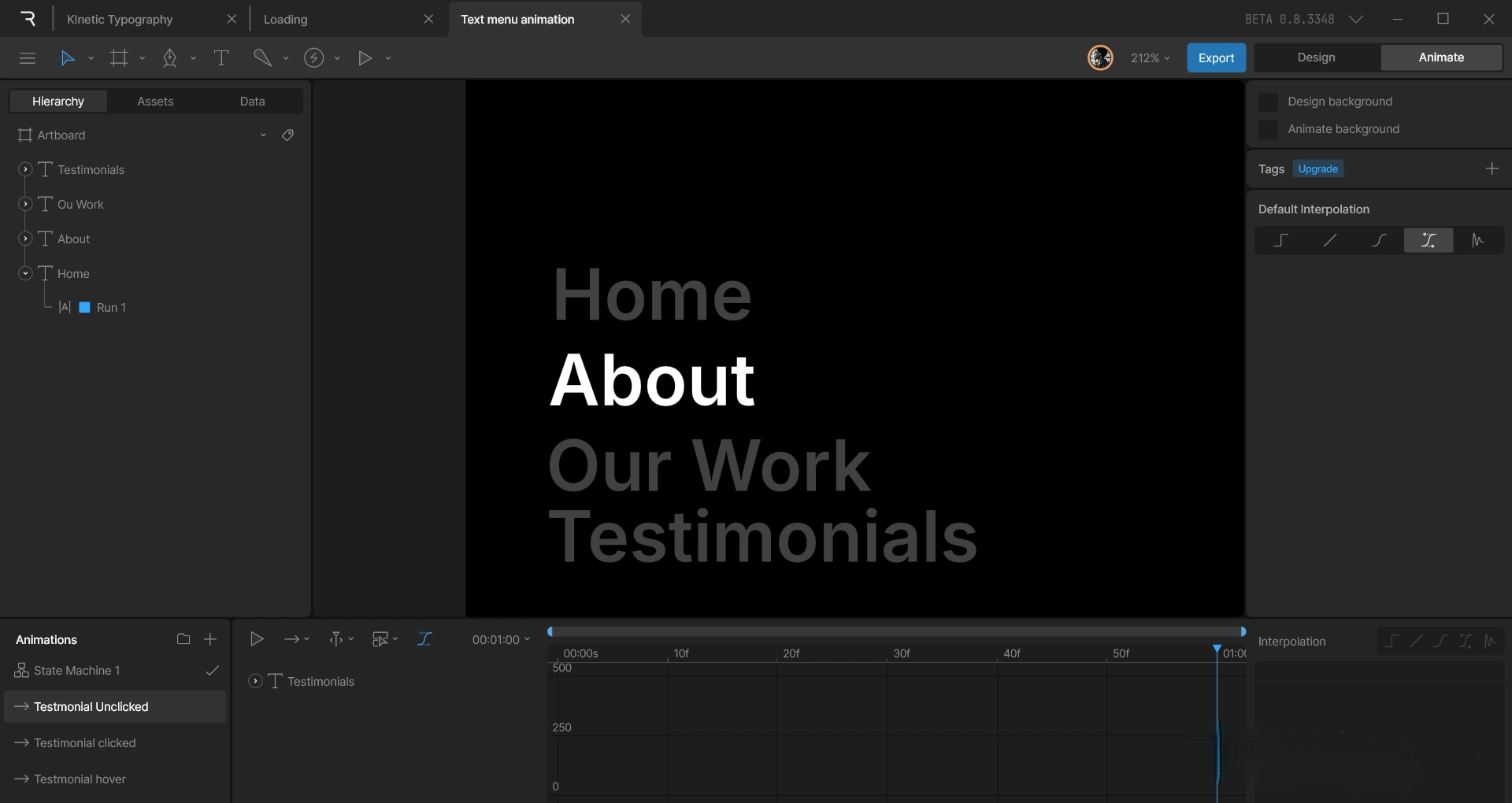 BTS of the animation