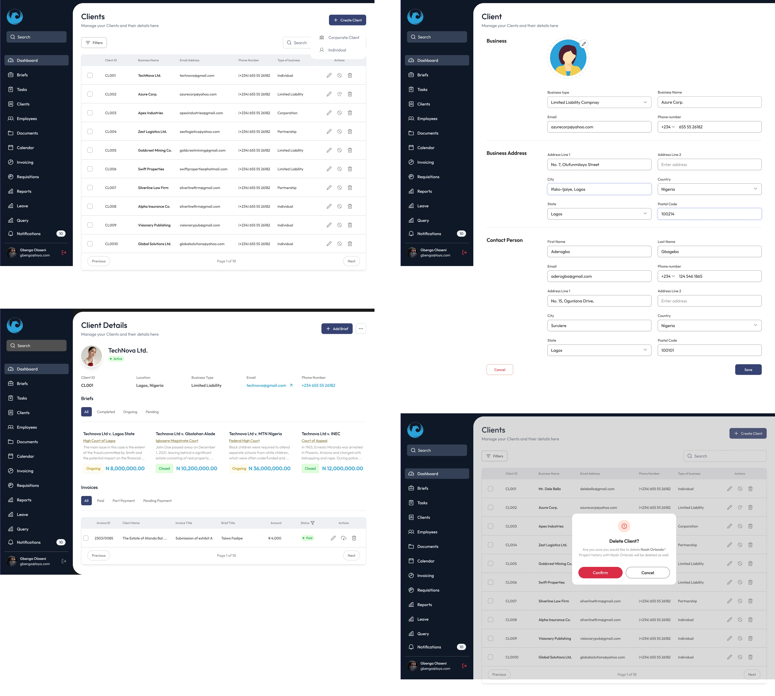 Client Management