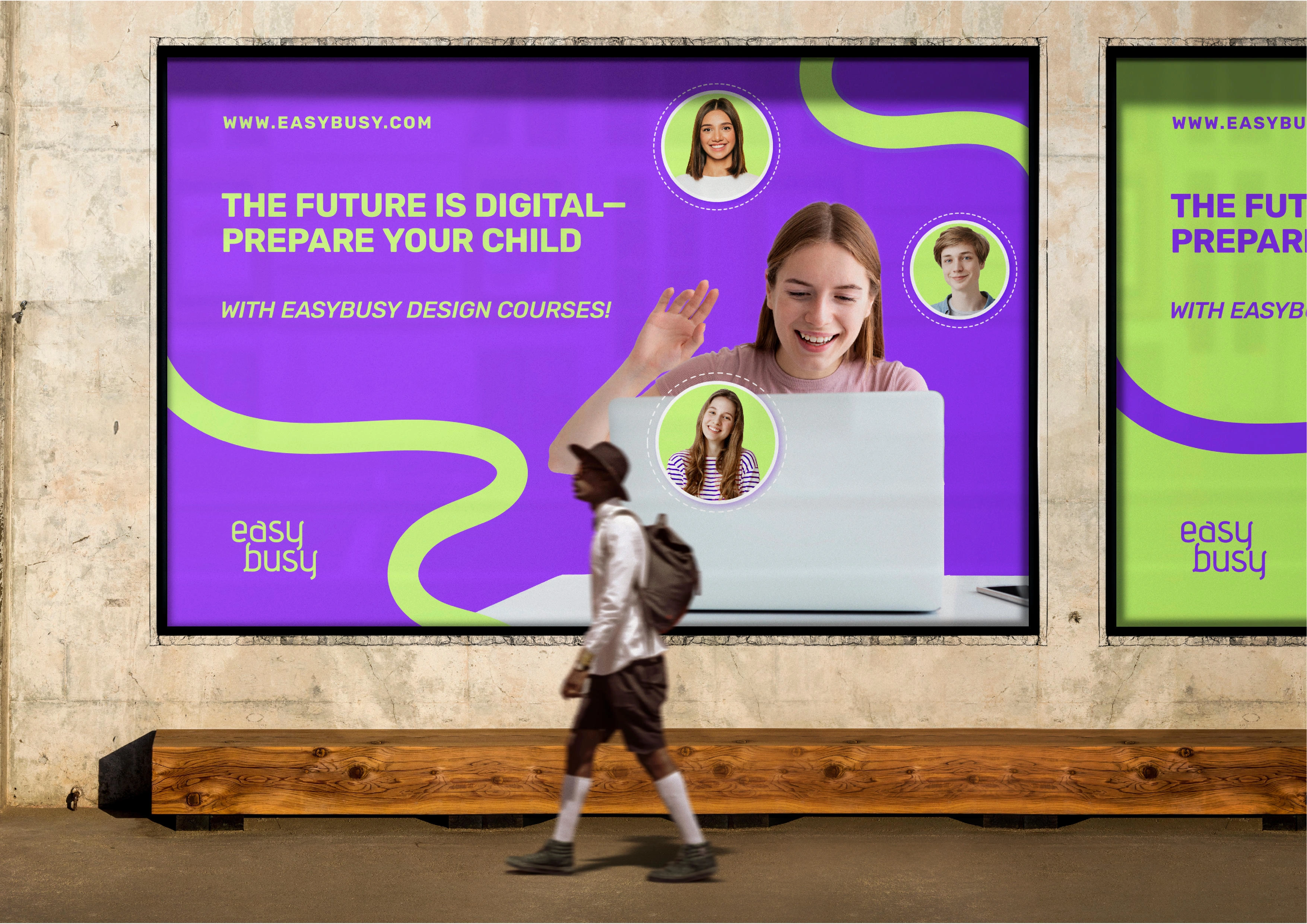 High-visibility billboard for city advertising campaigns.