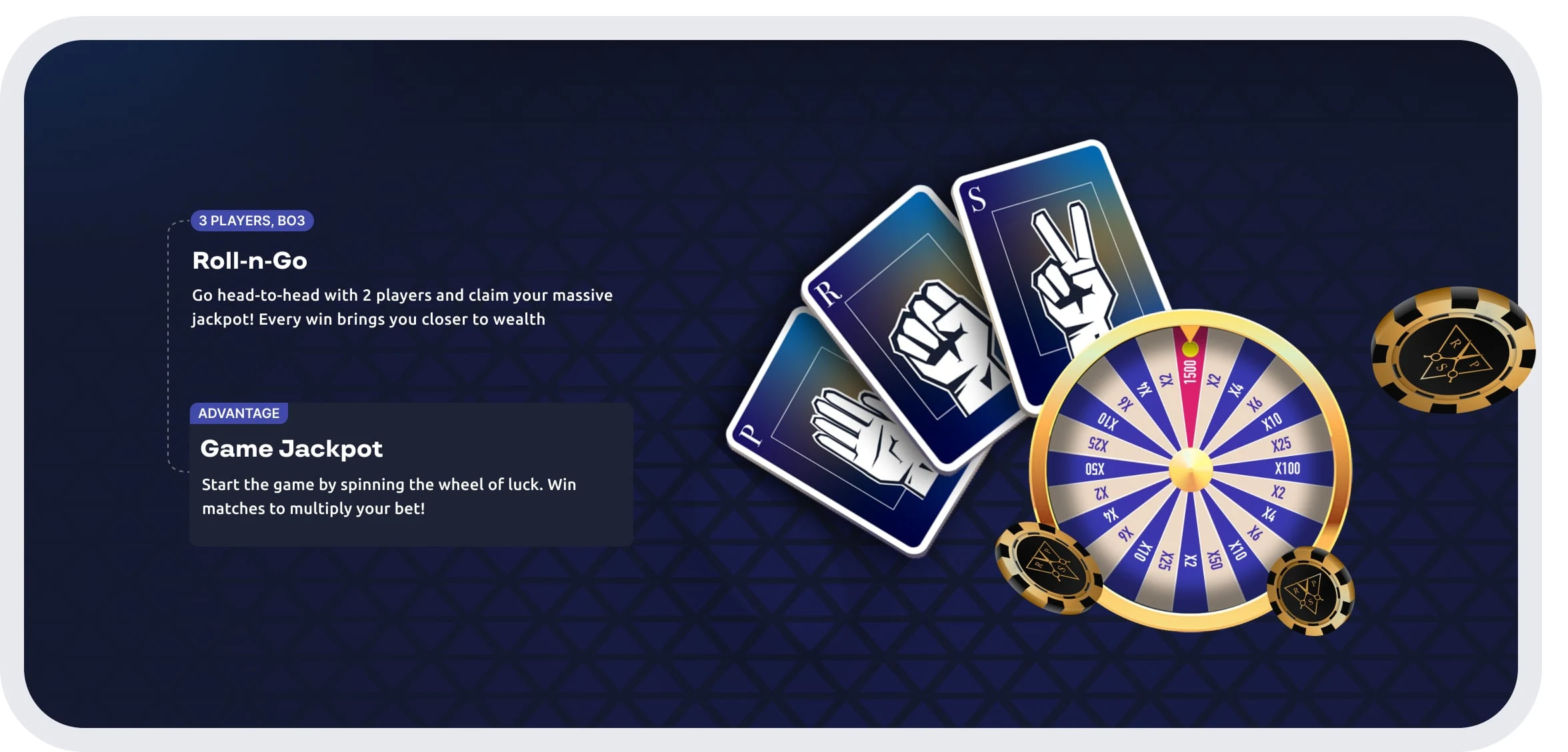One of the game modes with visual explanation of jackpot mechanics.