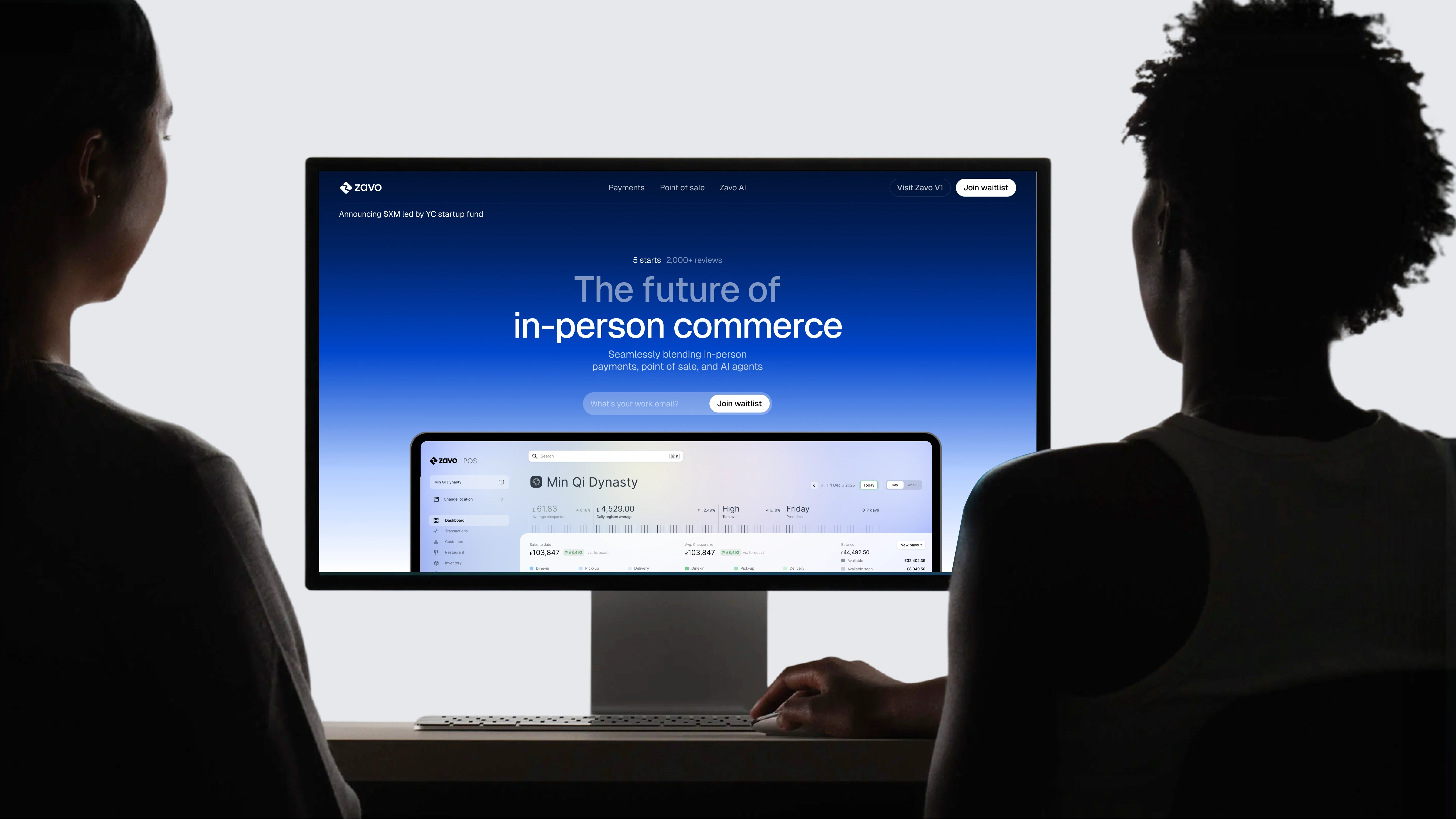 Waitlist hero section