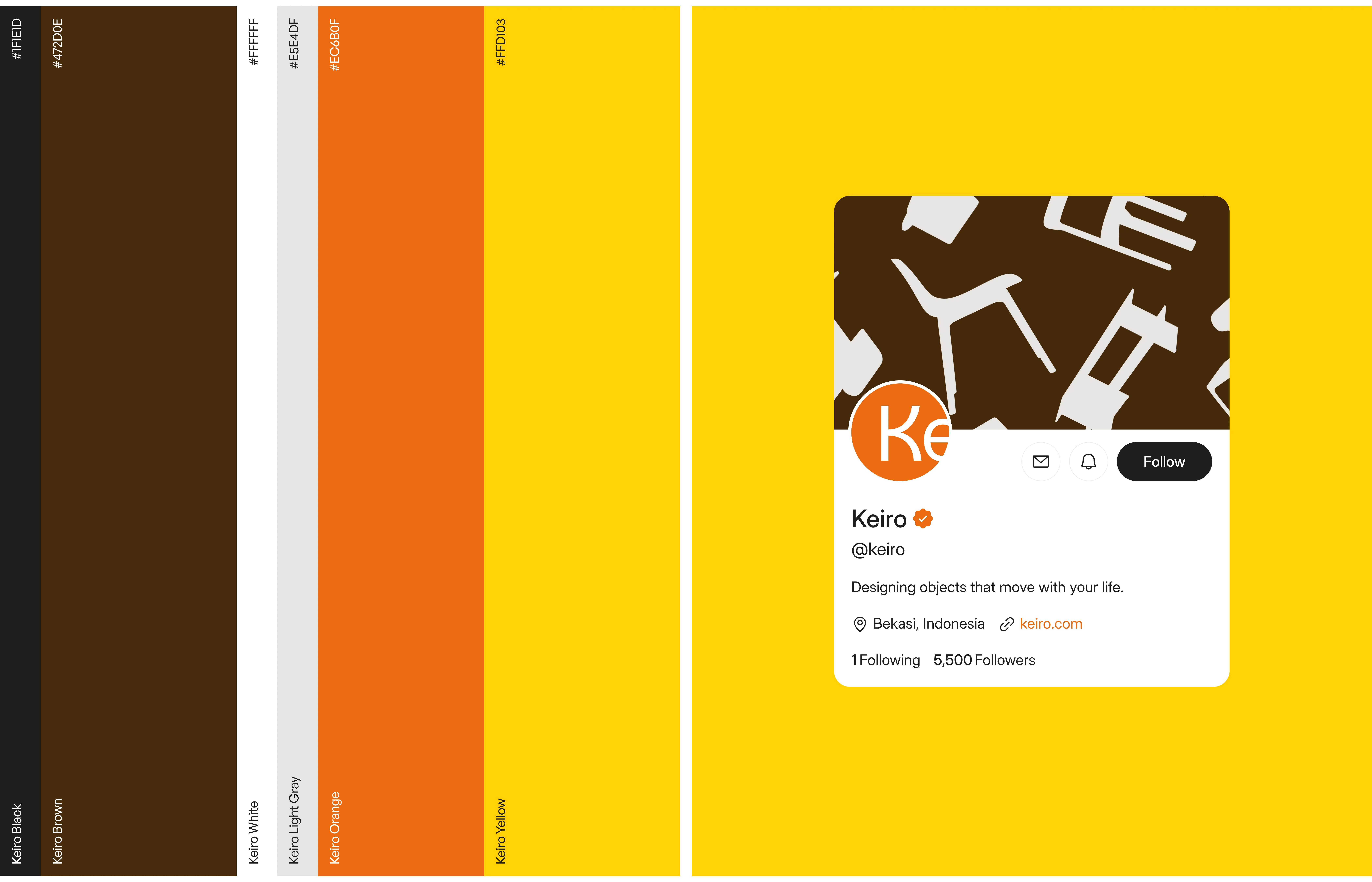 Keiro Orange, Yellow, Brown — built for impact.