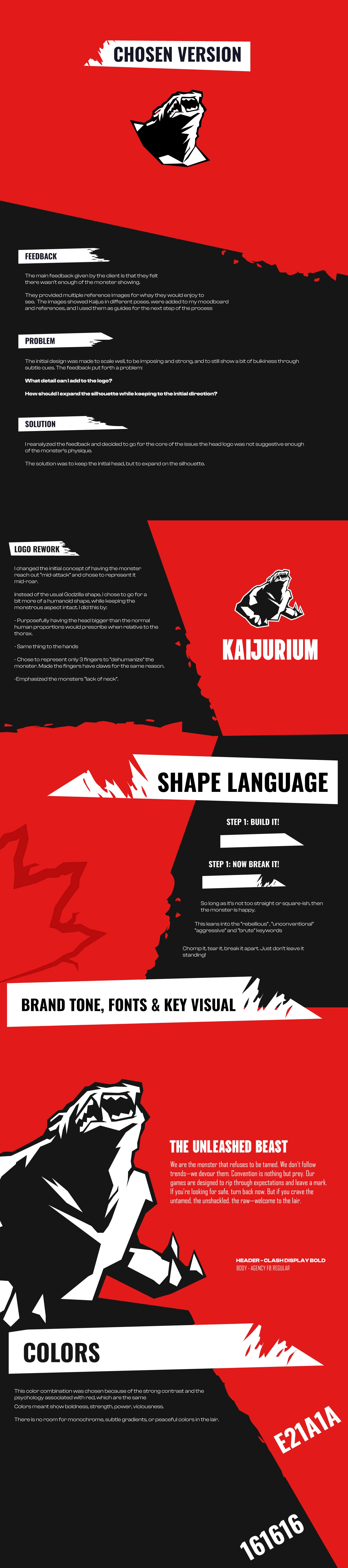 The rework emphasizes the beast's muscular build, and giving it more of a "savagery" note to it.