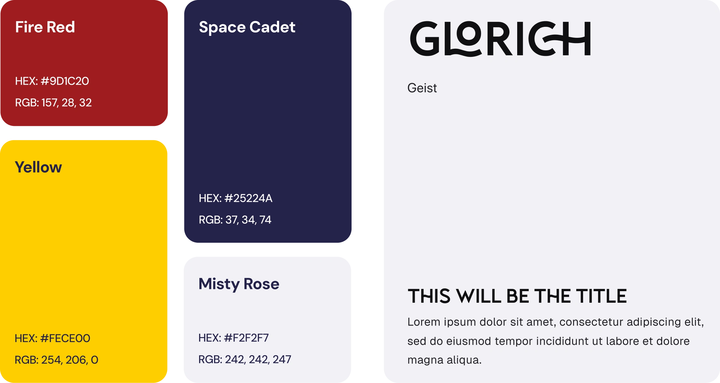 Color Palette & Typography