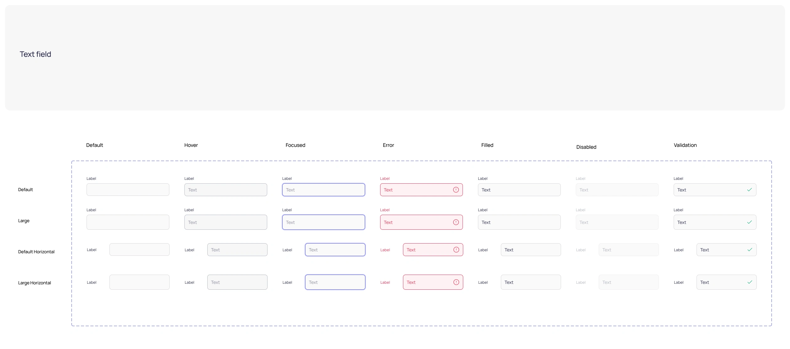 Text fields