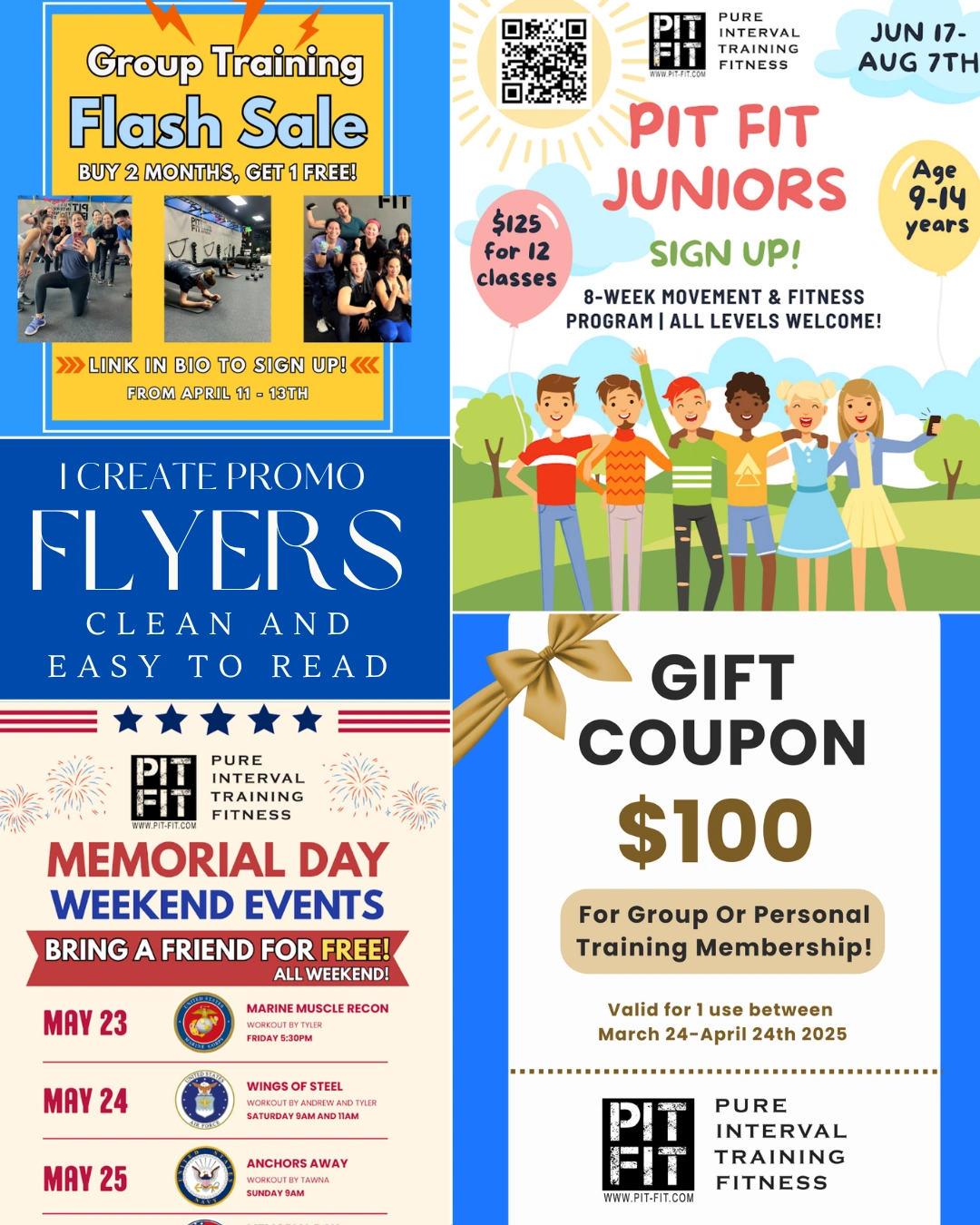 Some of our flyers/promo posts