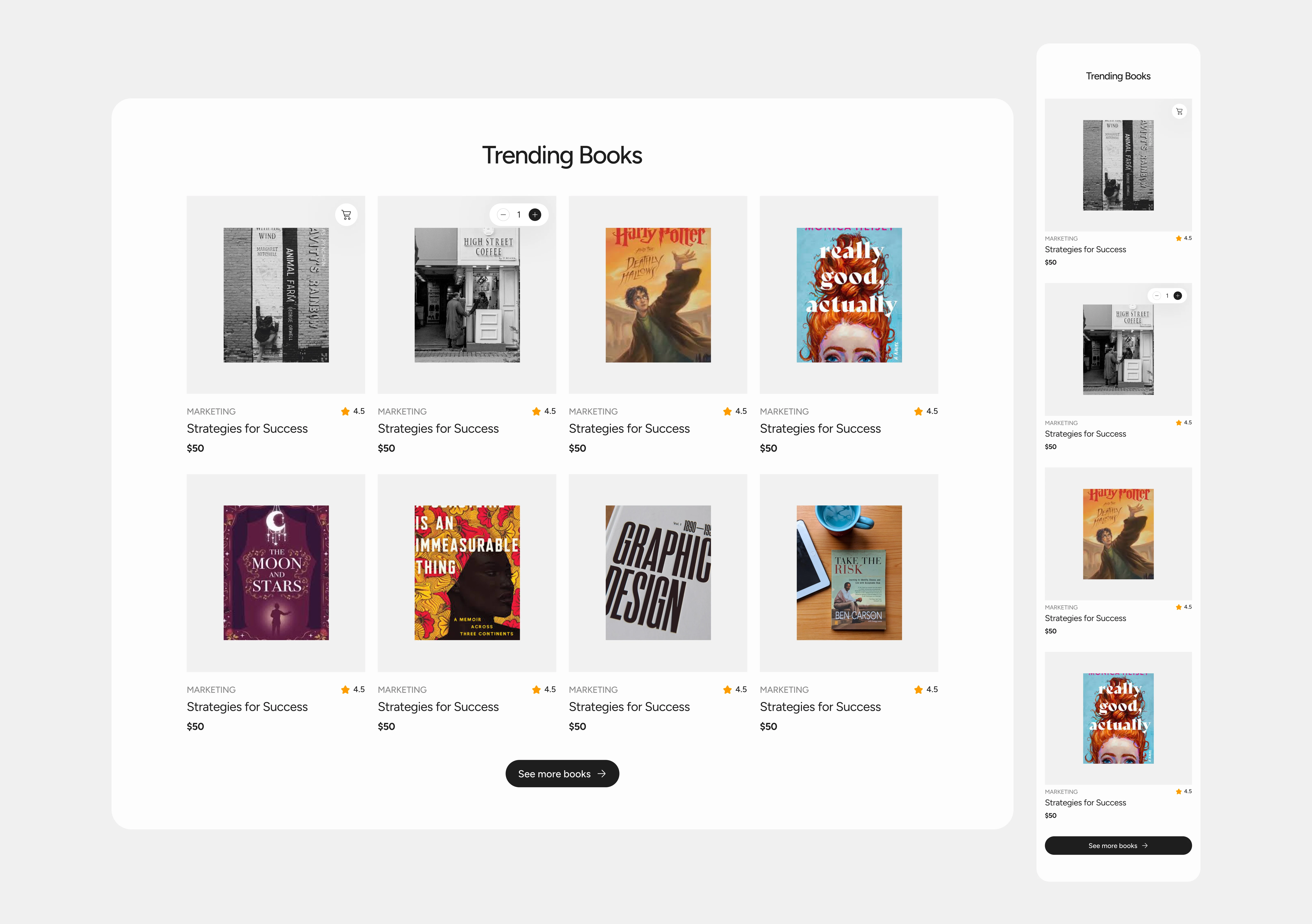 TRENDING BOOKS SECTION