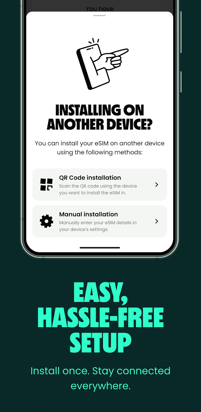 App Store Screenshot: Easy, Hassle-Free Setup