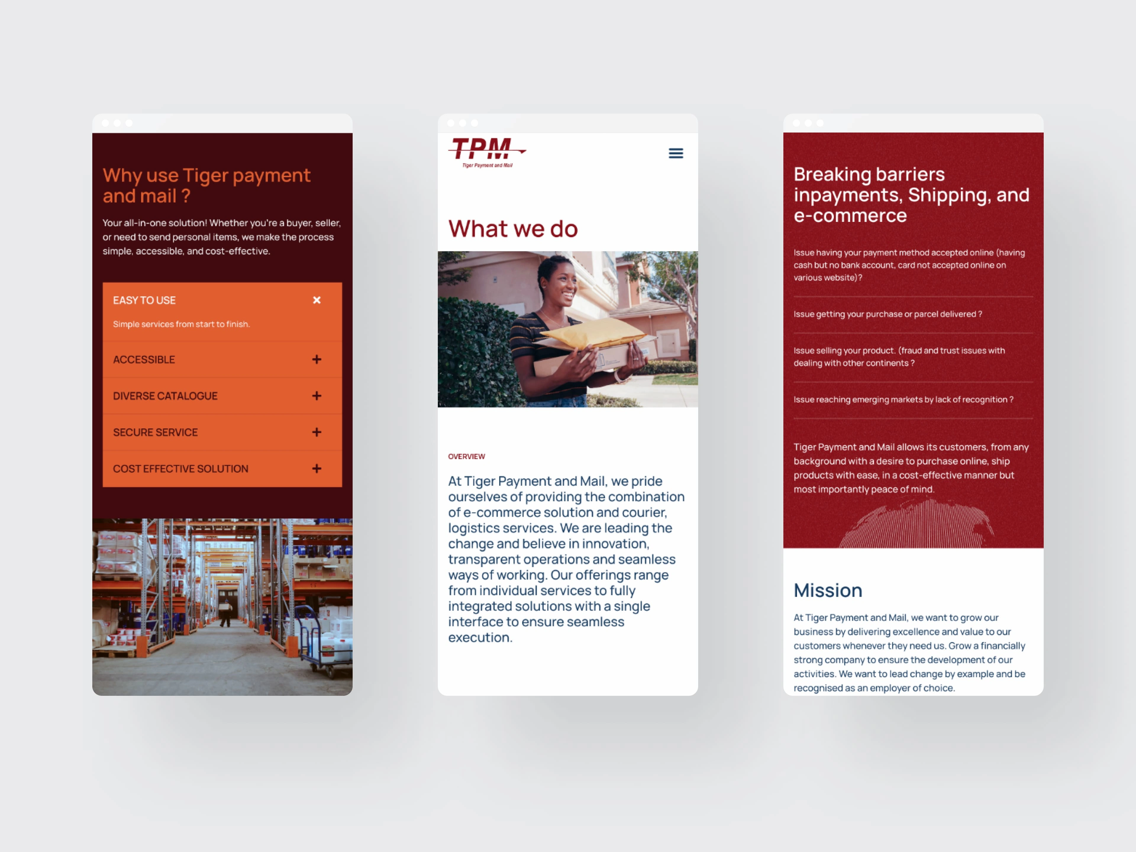 Mobile screens
