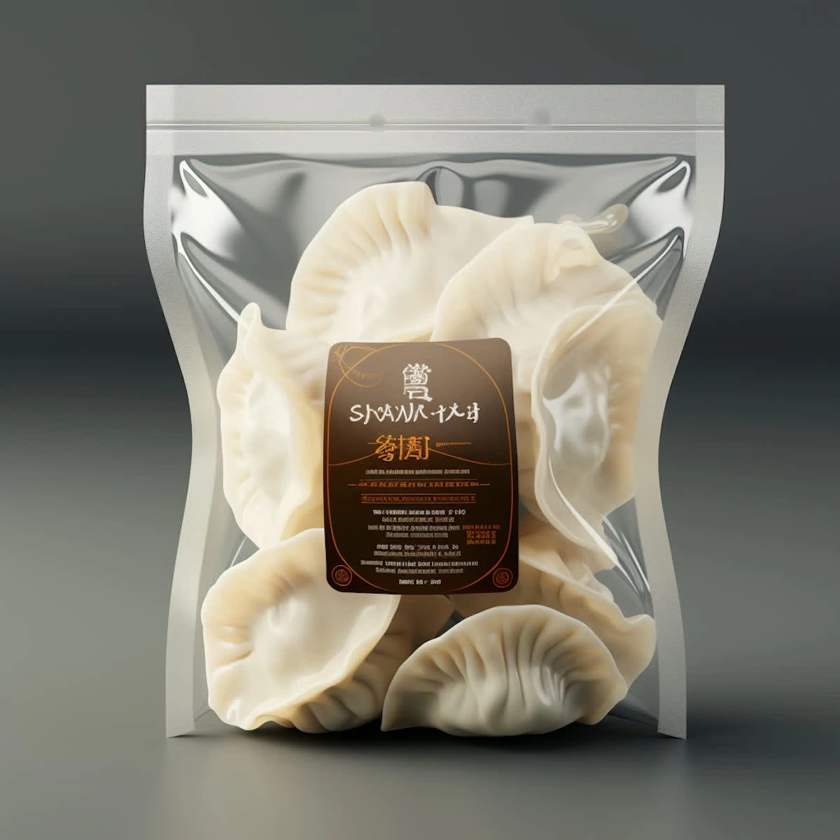 elegant artisanal dumplings in premium silver sheen packaging