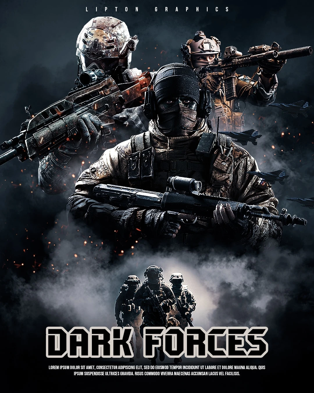 An Action movie poster designed by me