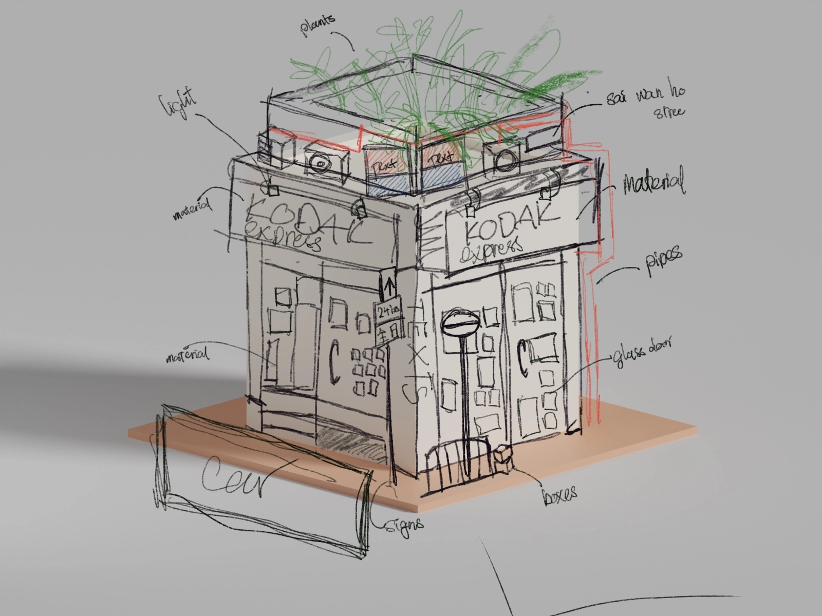 Sketching from Procreate