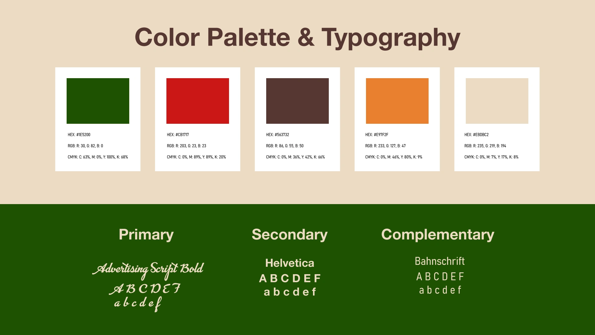 Color Palette & Typography