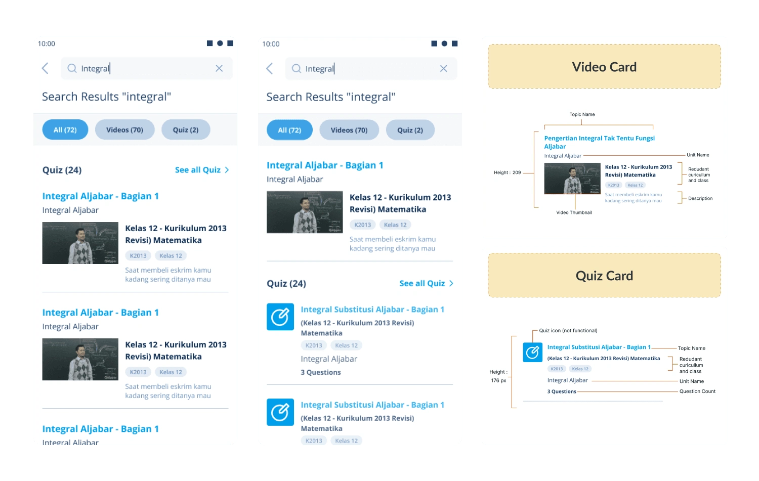 Existing Search Result Page