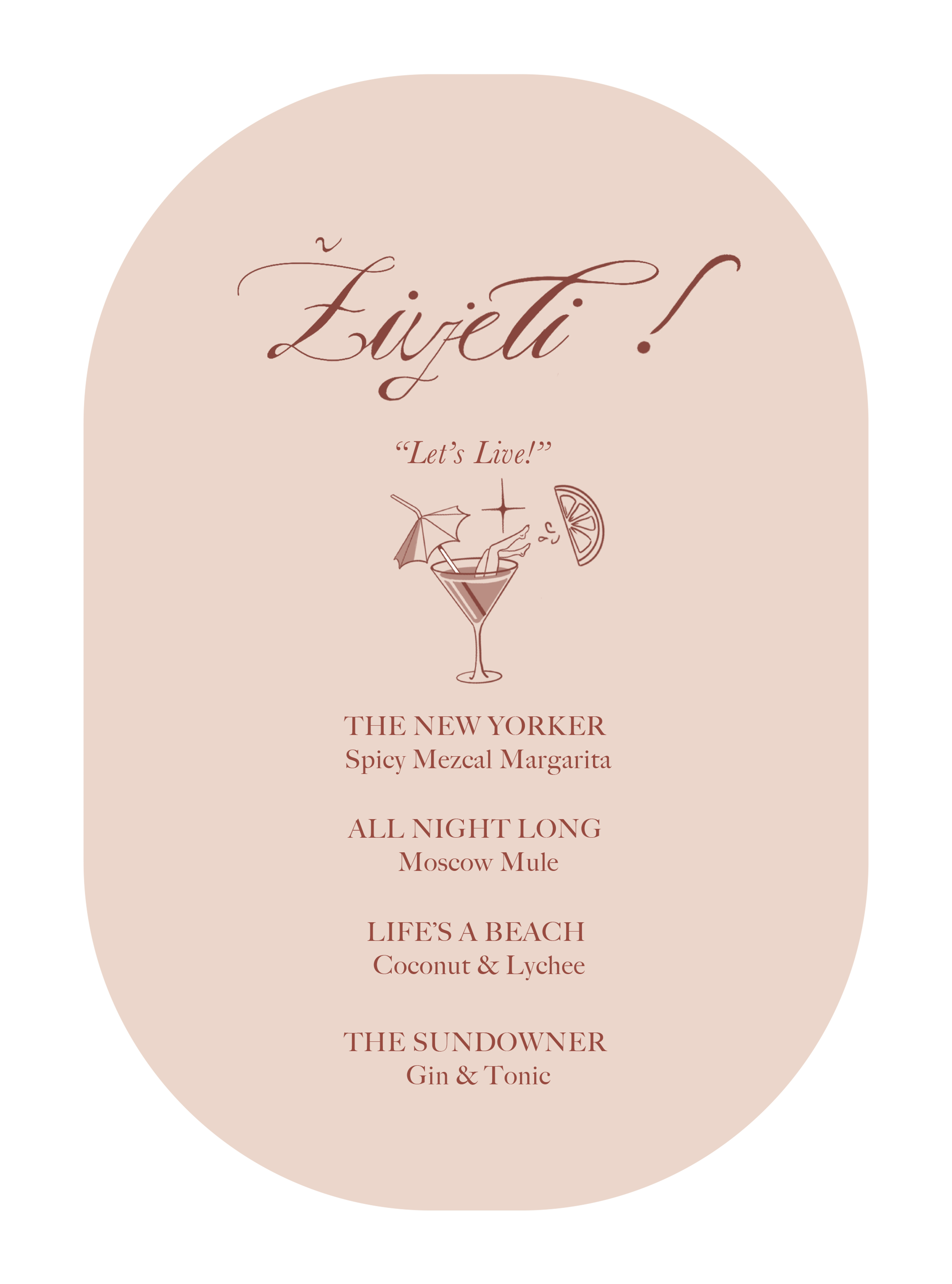 Cocktail Menu