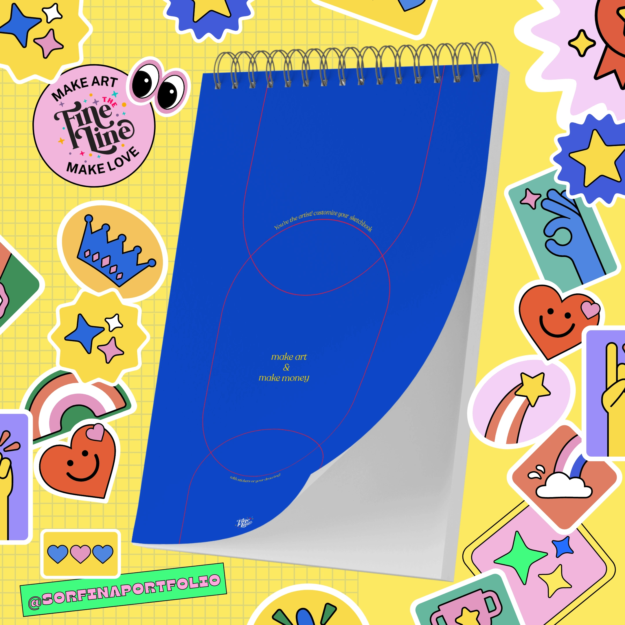 Make Art & Make Money Sketchbook Design