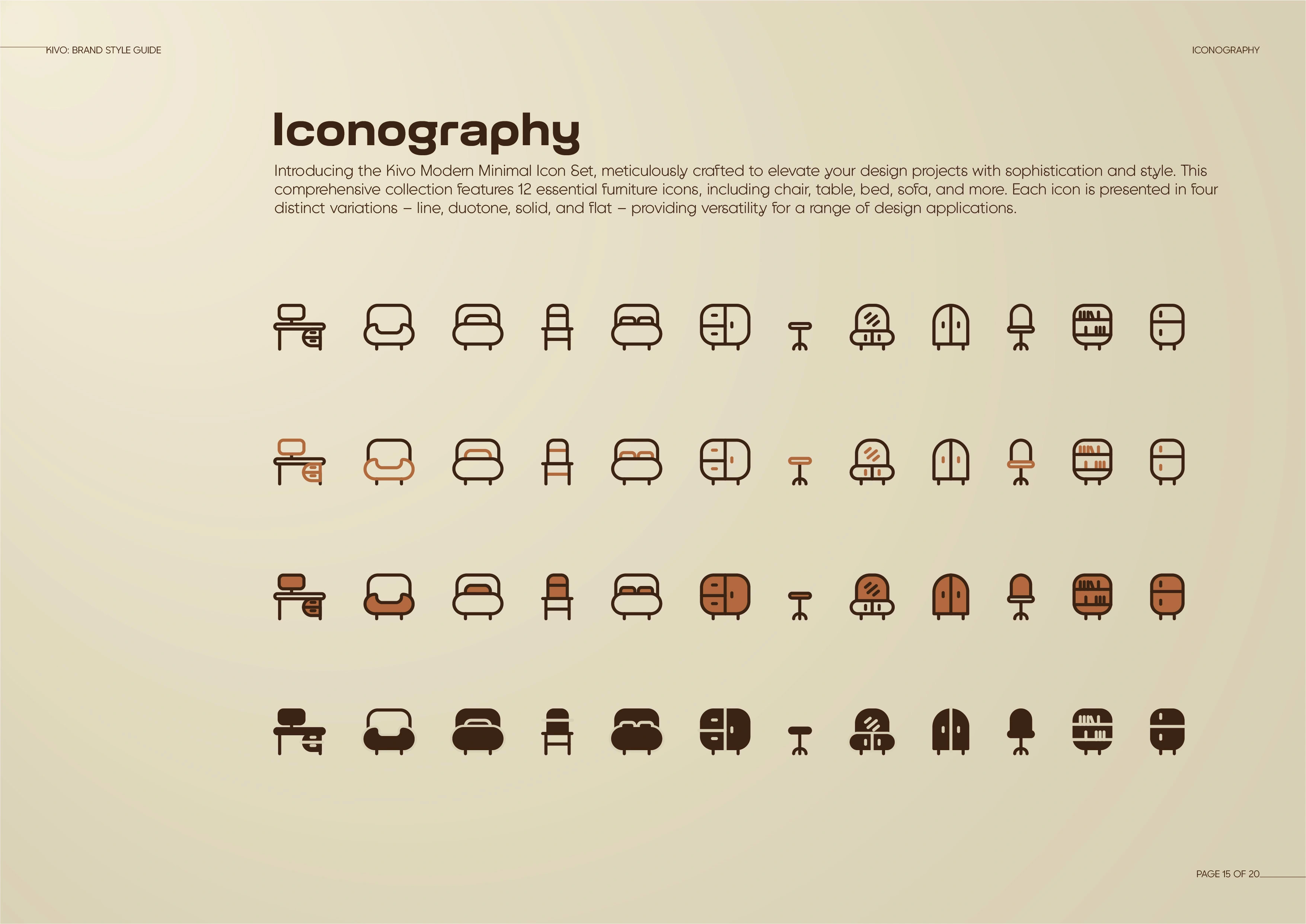 I love creating an Iconography style