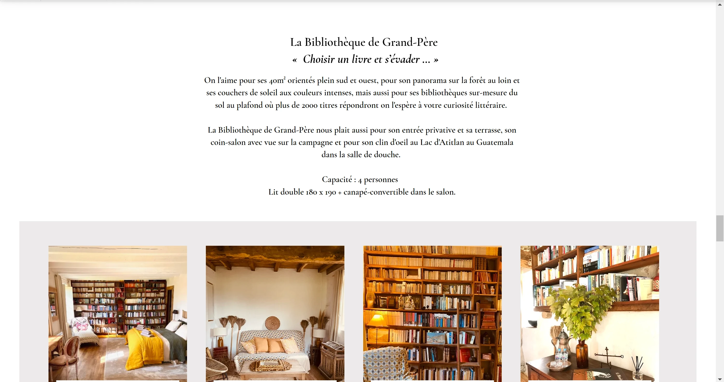 screeshot of the website