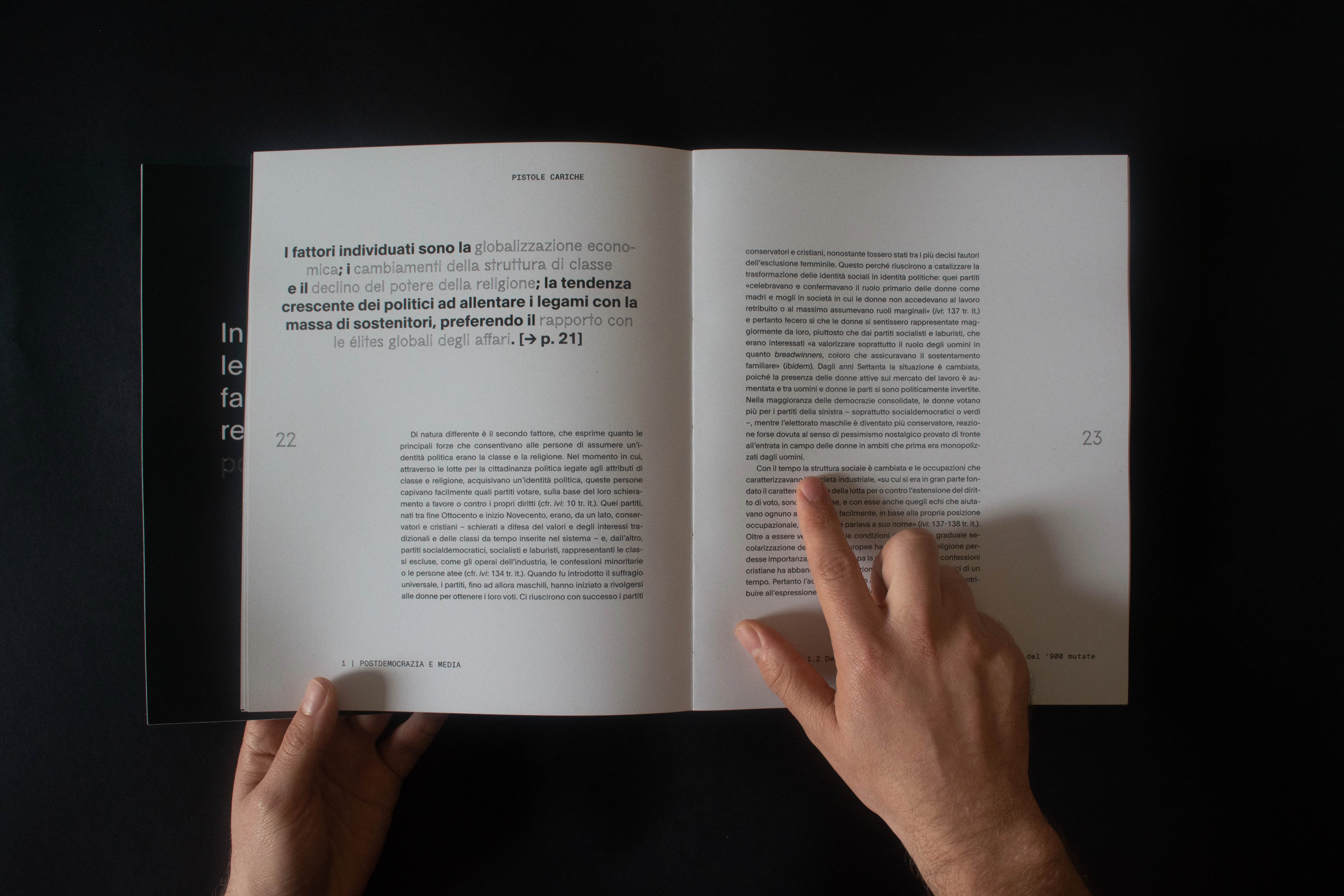 The size was chosen to accommodate large images and to give breath to the texts. 