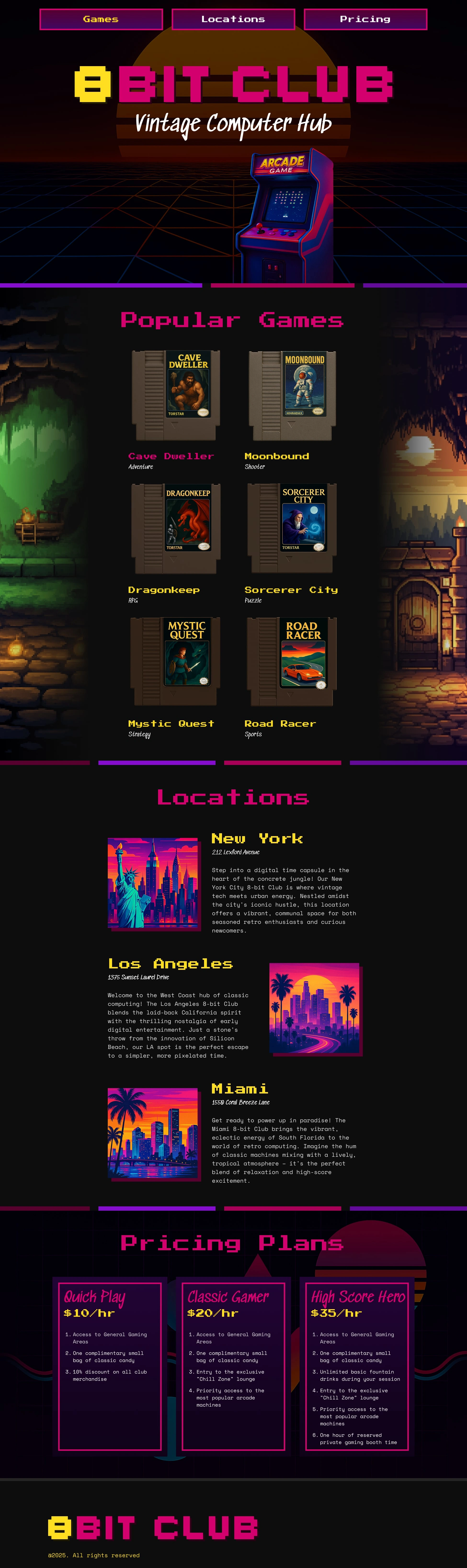 8-Bit Club | Framer Landing Page