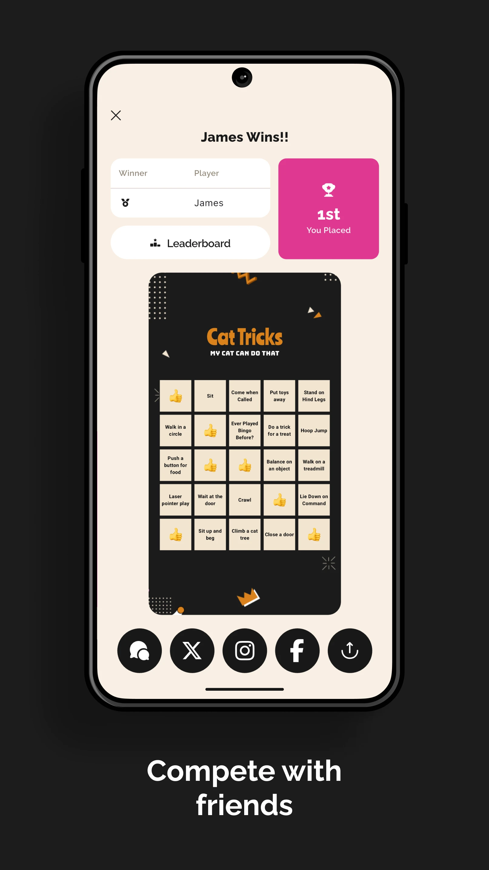 App Store Screenshot: Compete With Friends
