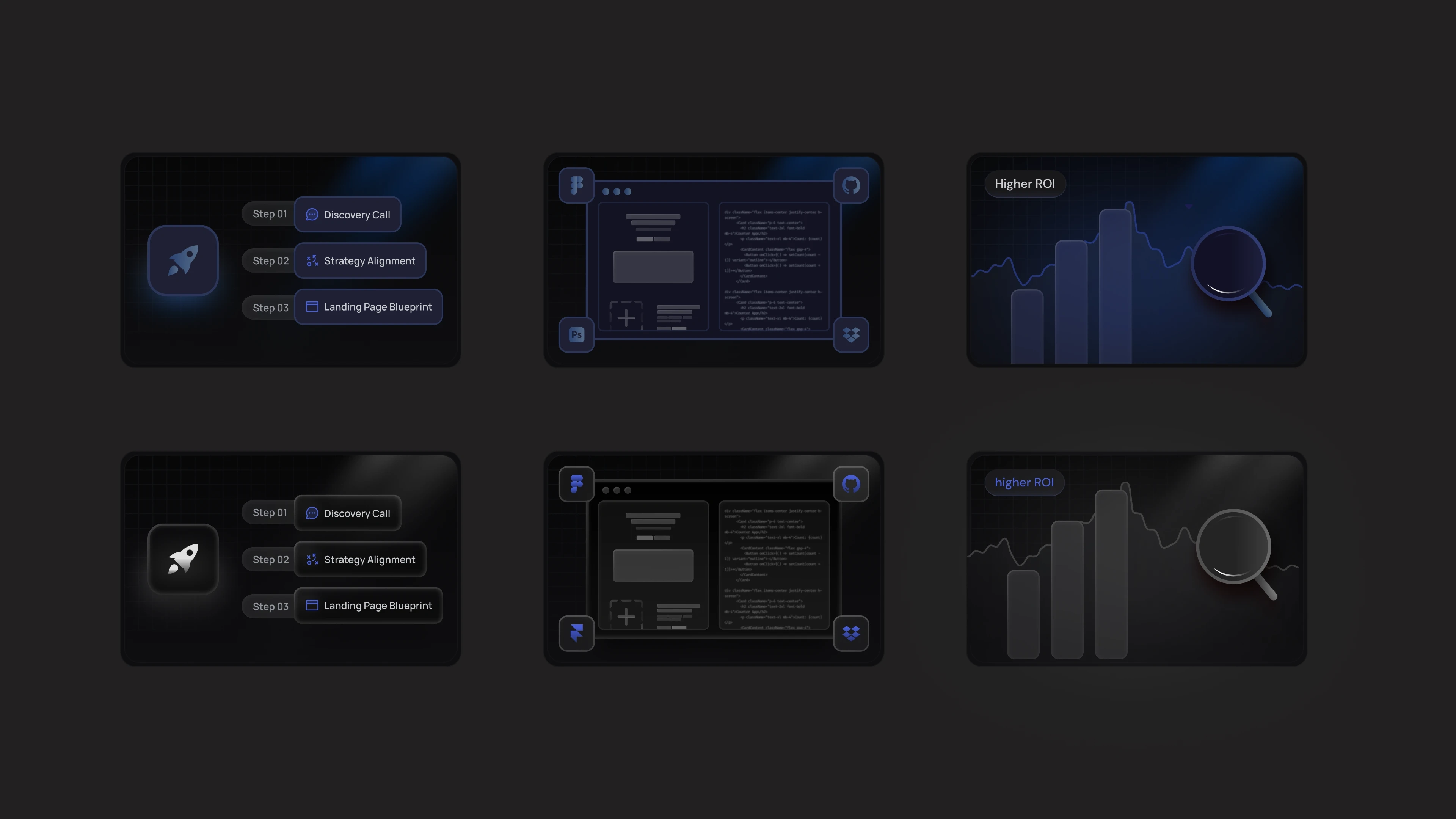 Glassmorphic Modern Web Graphics