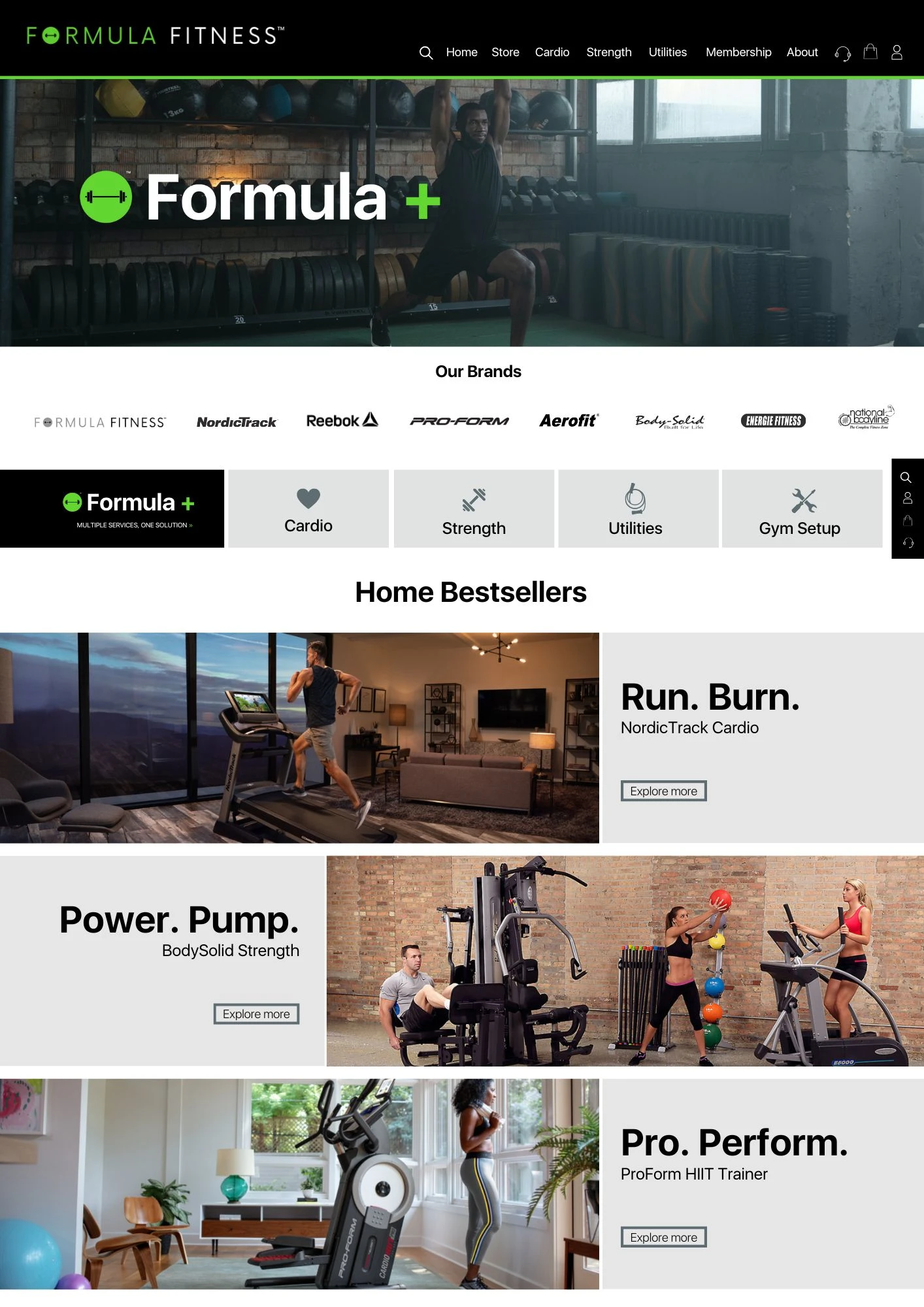 Home page 1st draft: Formula Fitness™ India