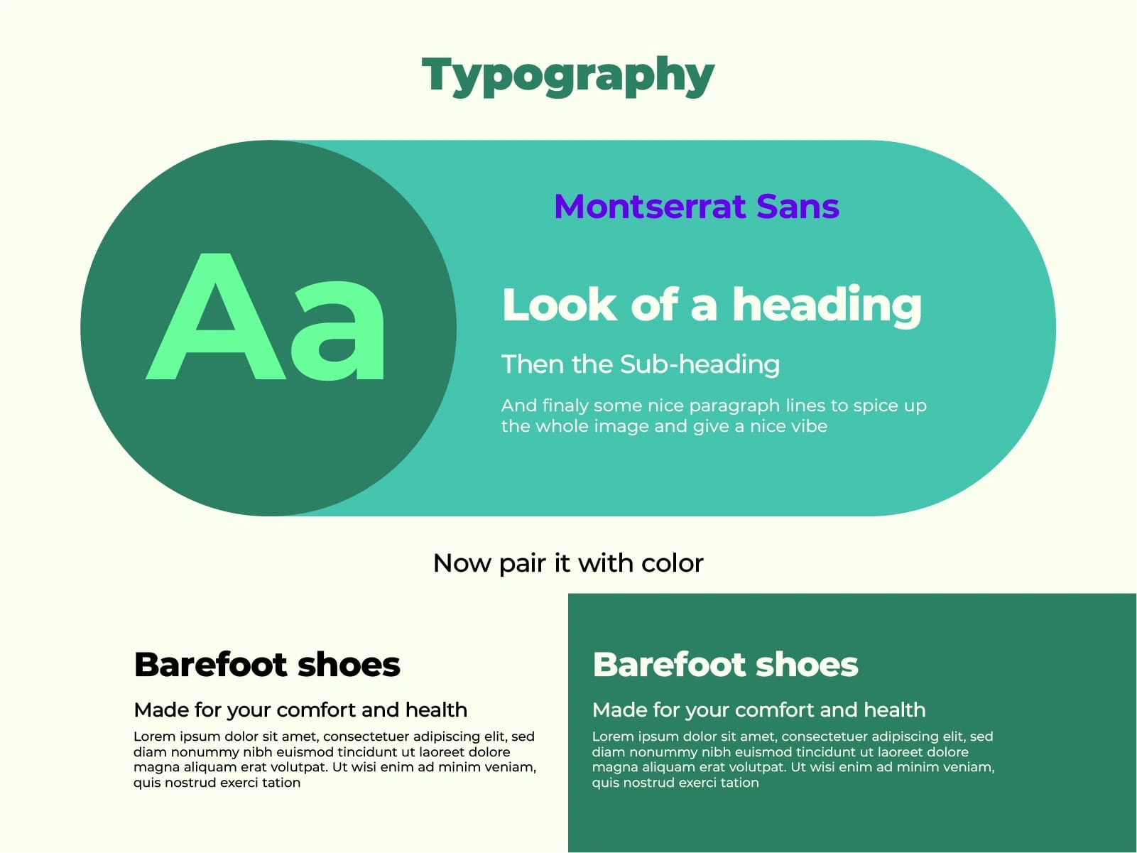 Typography with examples