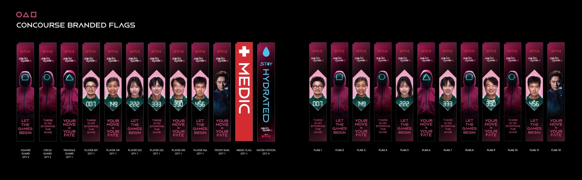 Branded Concourse Flags