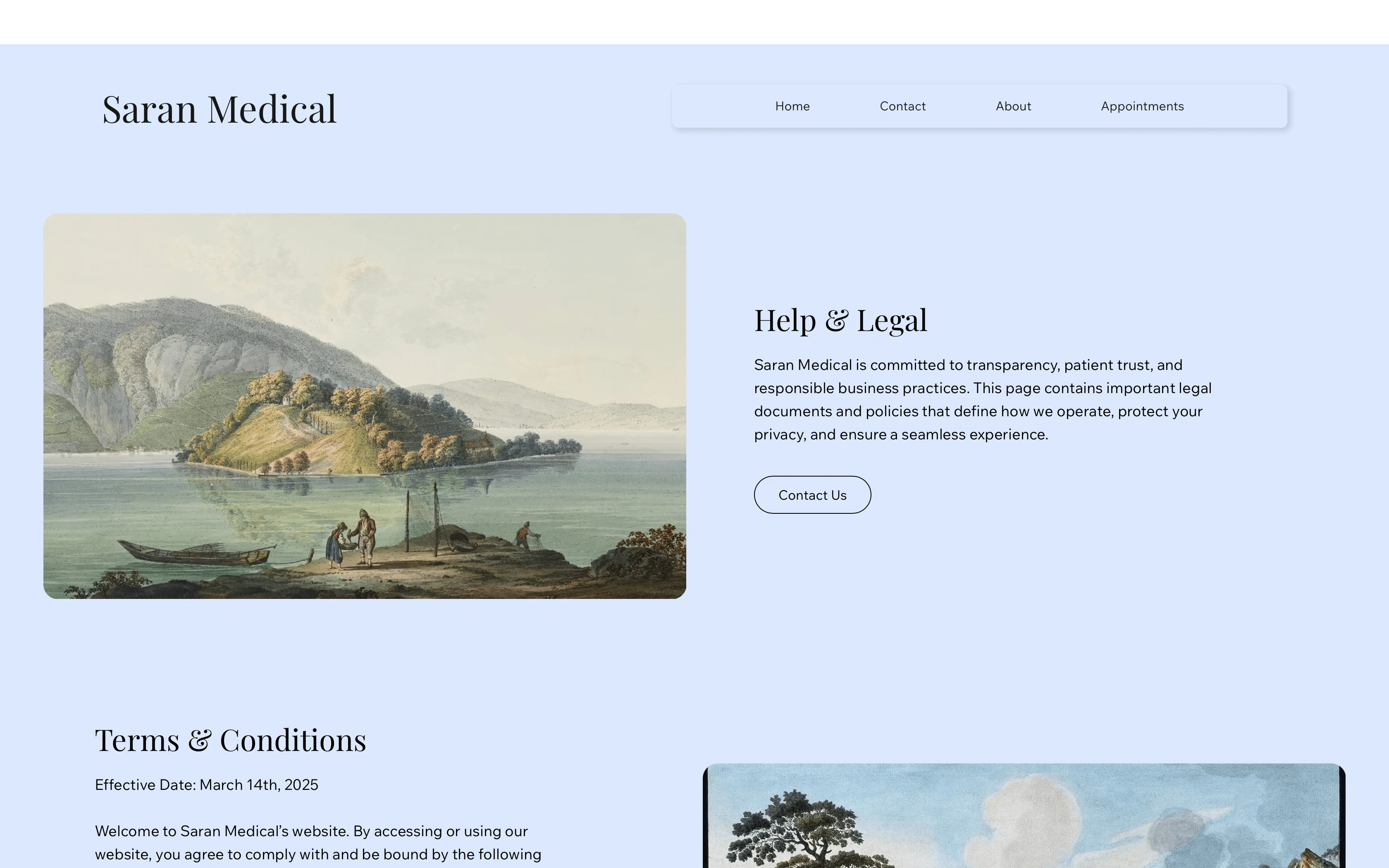 Help & Legal Page