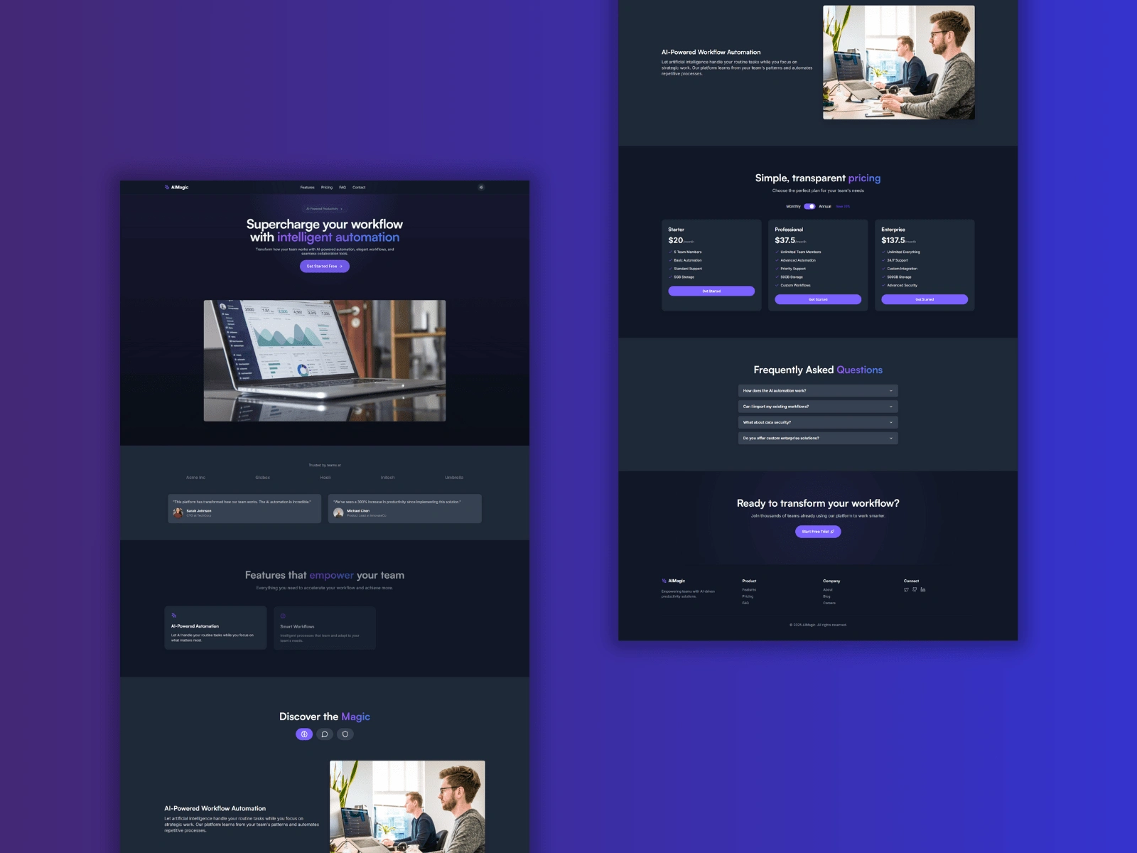 Landing page