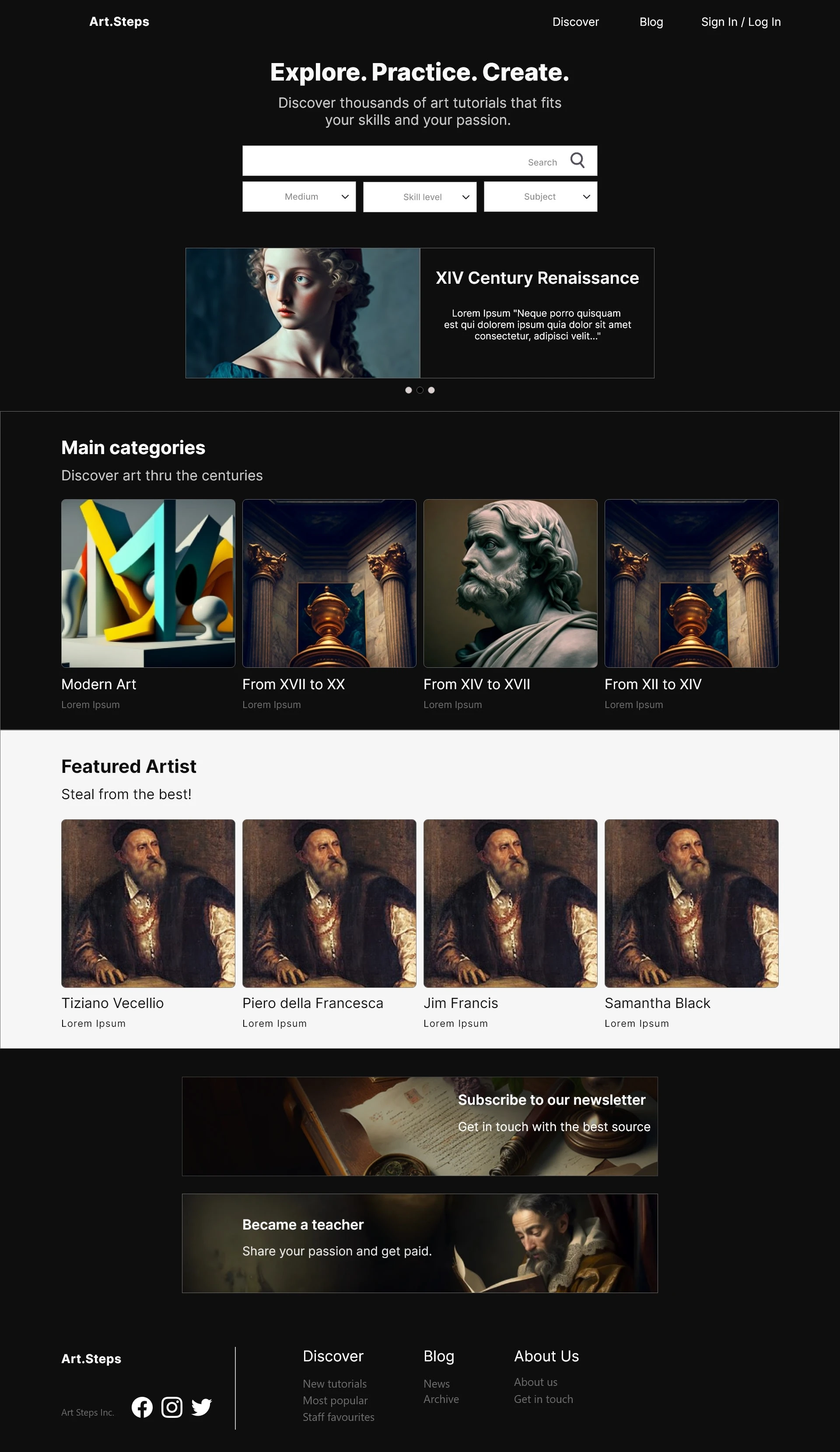 Final Home page Design