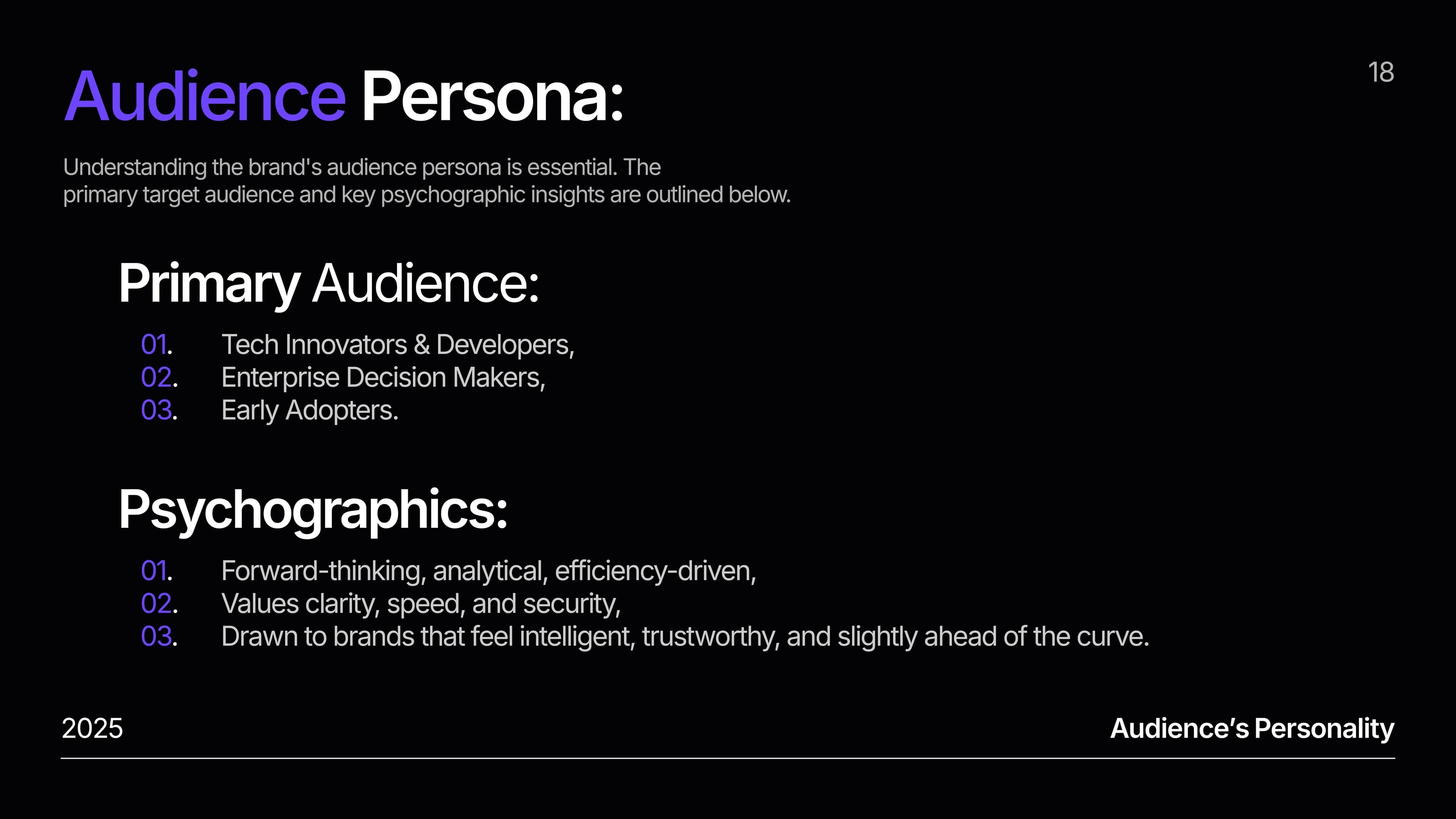 5.1 Audience persona