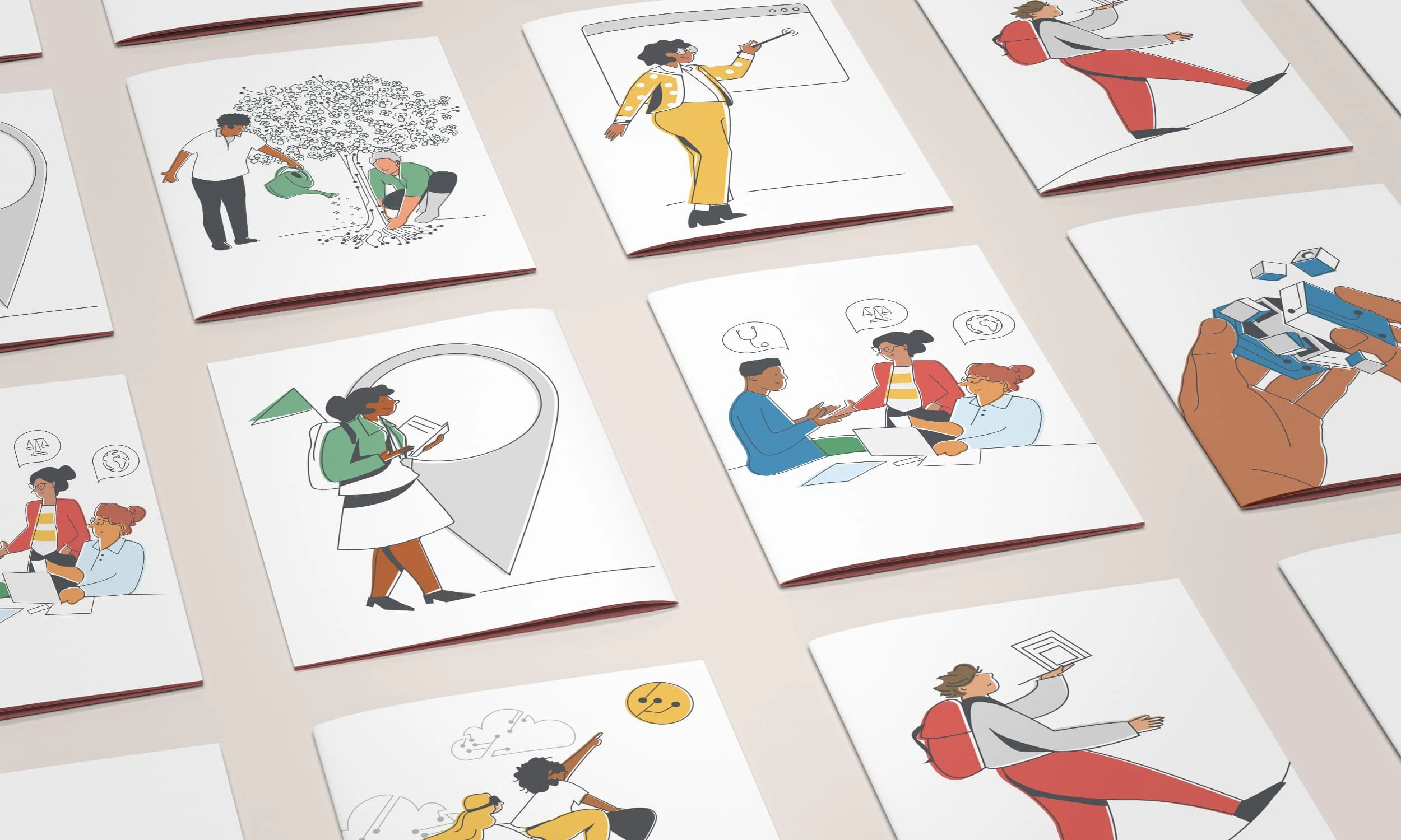 core values and services illustrations