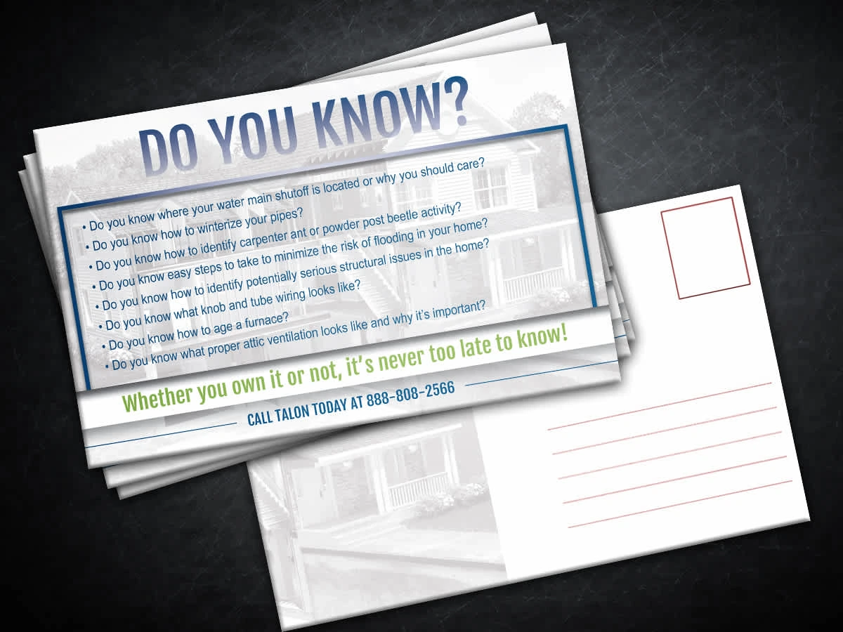 6 X 9 Postcard - Layout done in InDesign and image enhancement done in Photoshop.