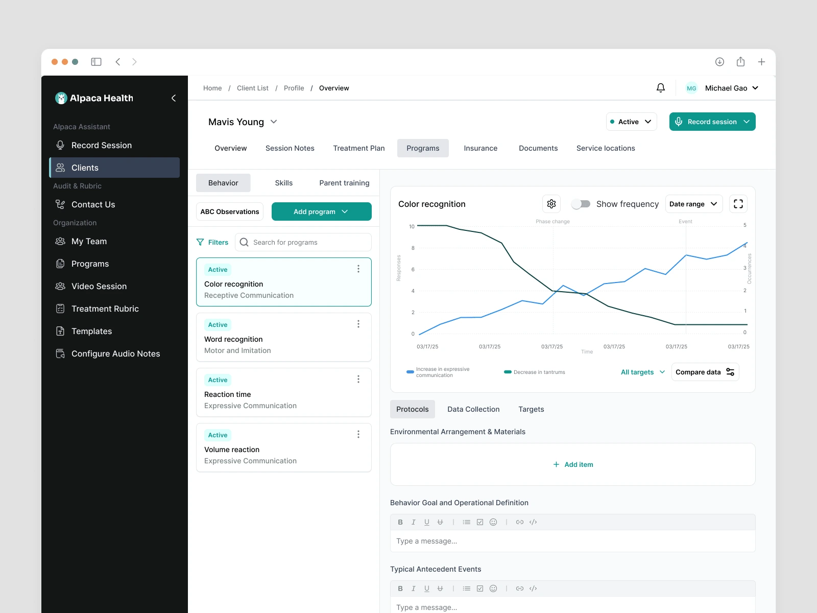 client performance