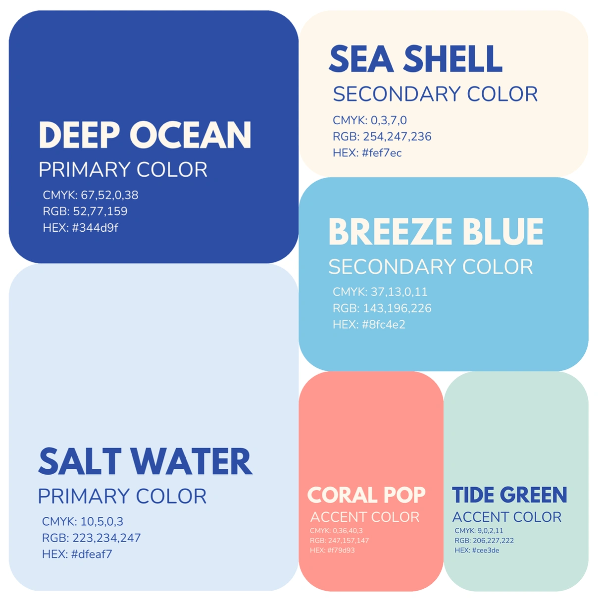 New colour palette breakdown