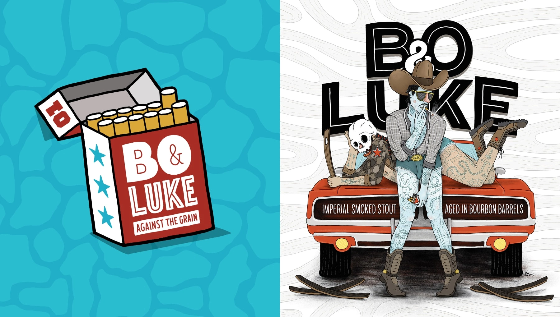 Bo & Luke artwork.