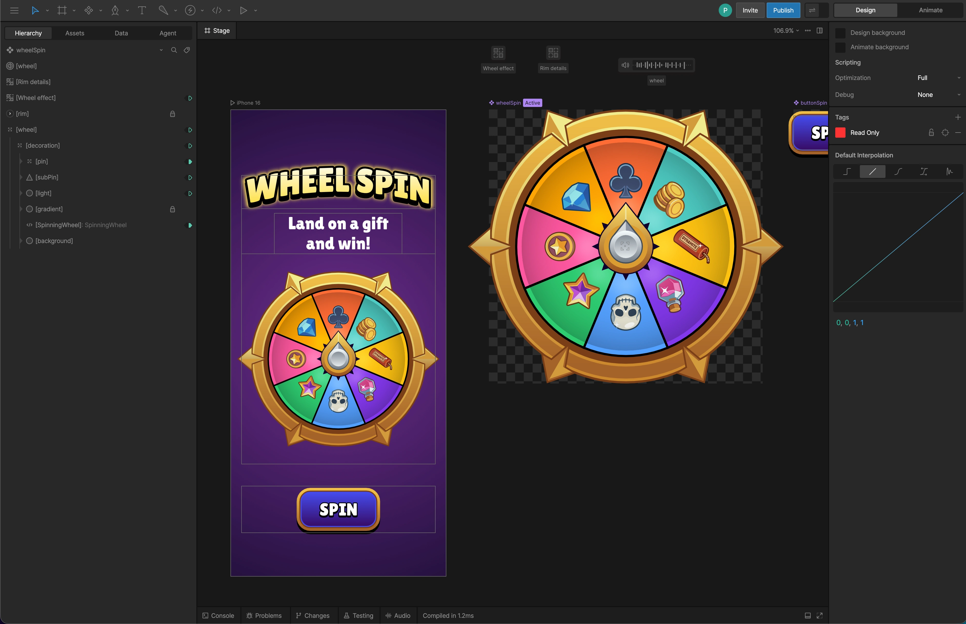Rive Wheel Spinner File