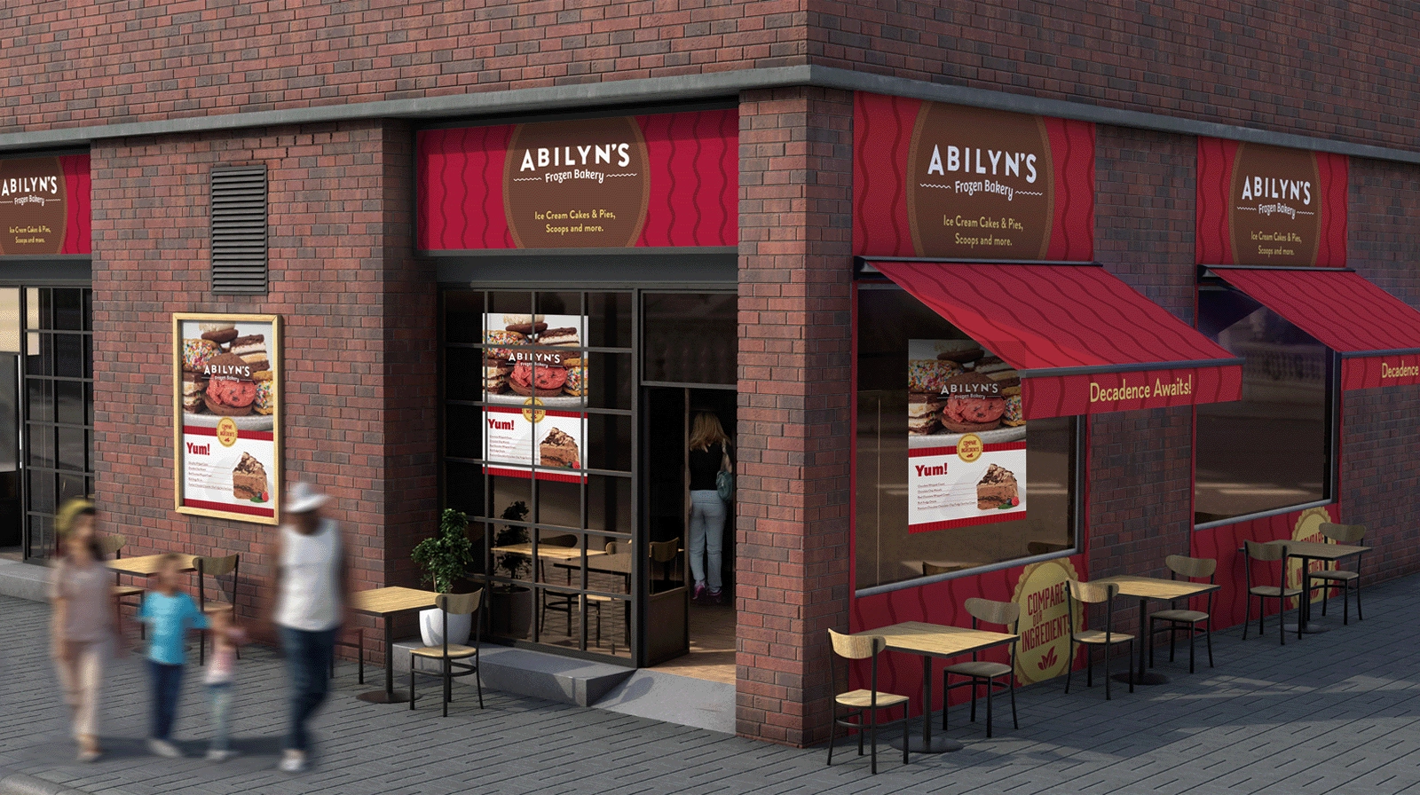 Conceptual rendering of the store exterior.