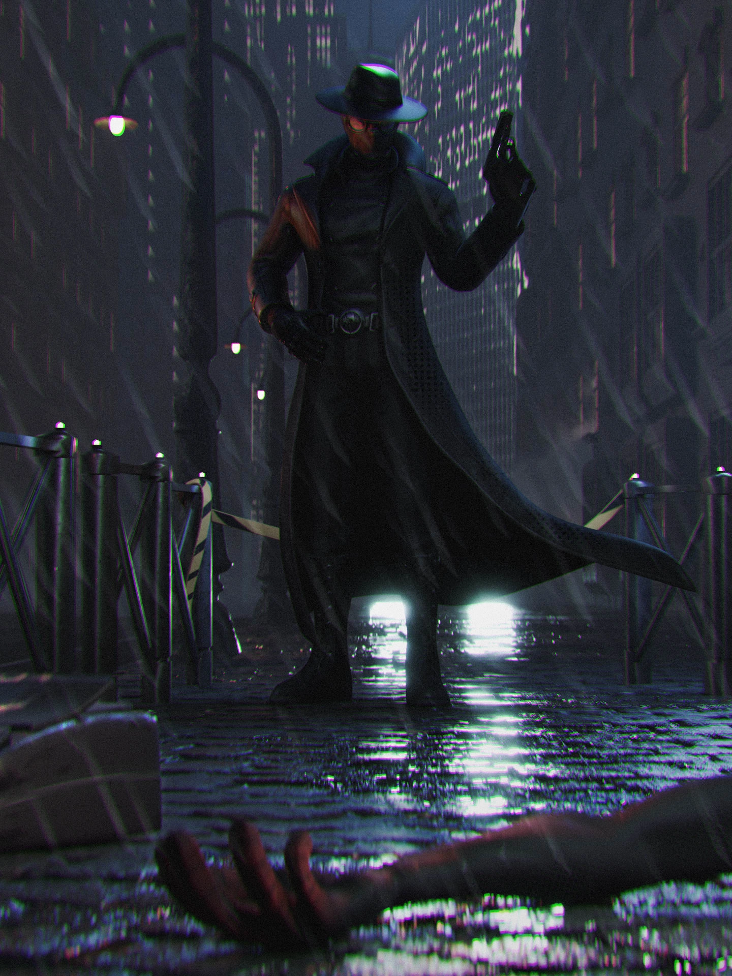 Noir Spiderman Concept Art