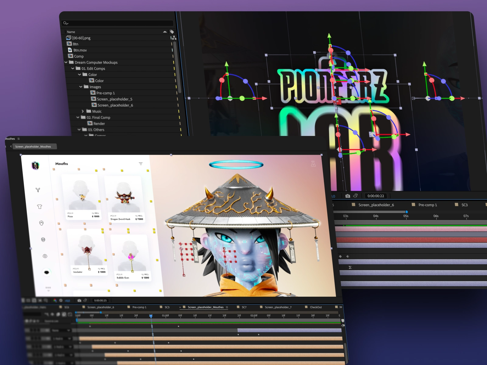 Pioneerz Ad - Adobe After Effects Workflow