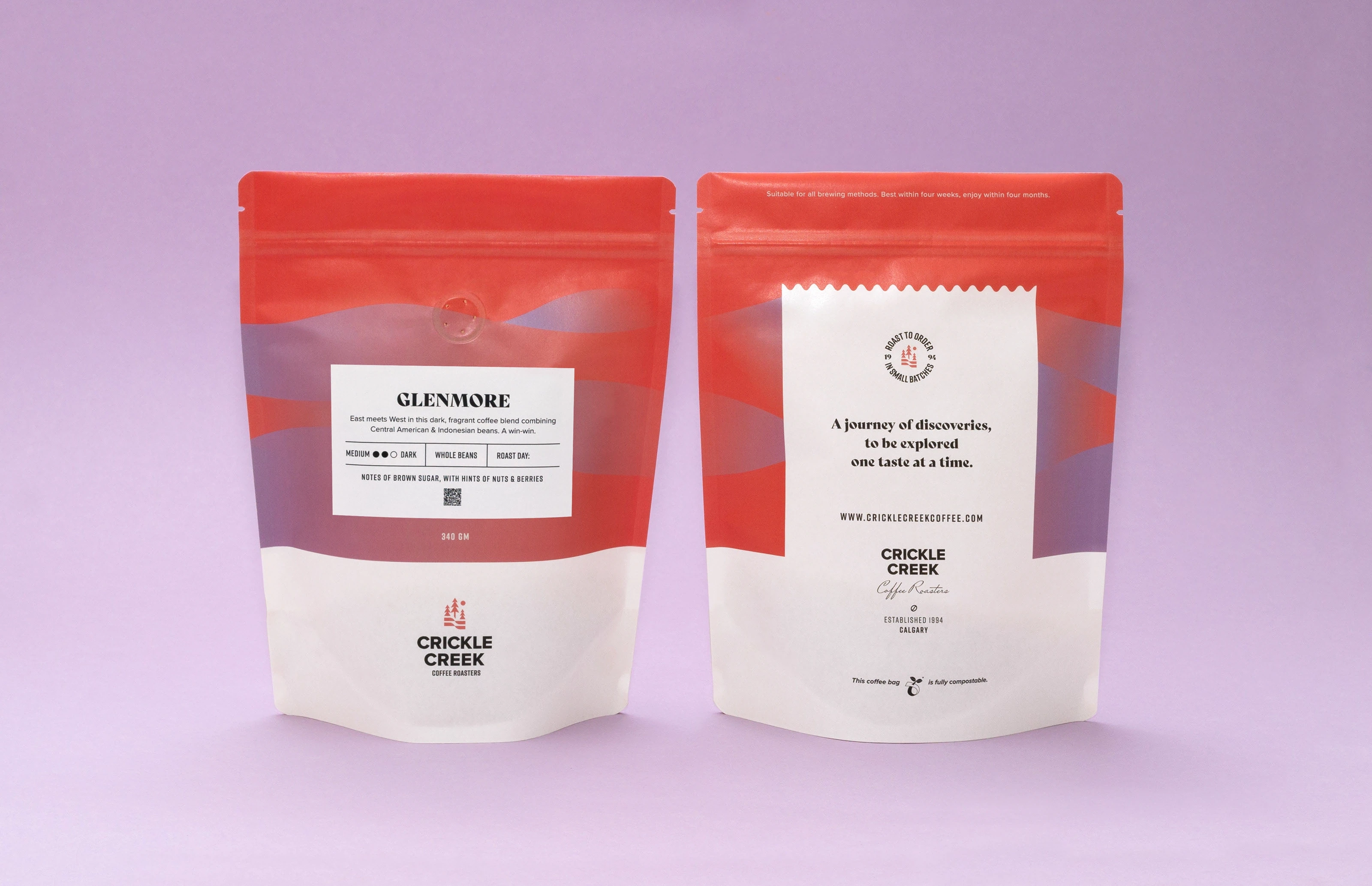 Front and back of packaging design