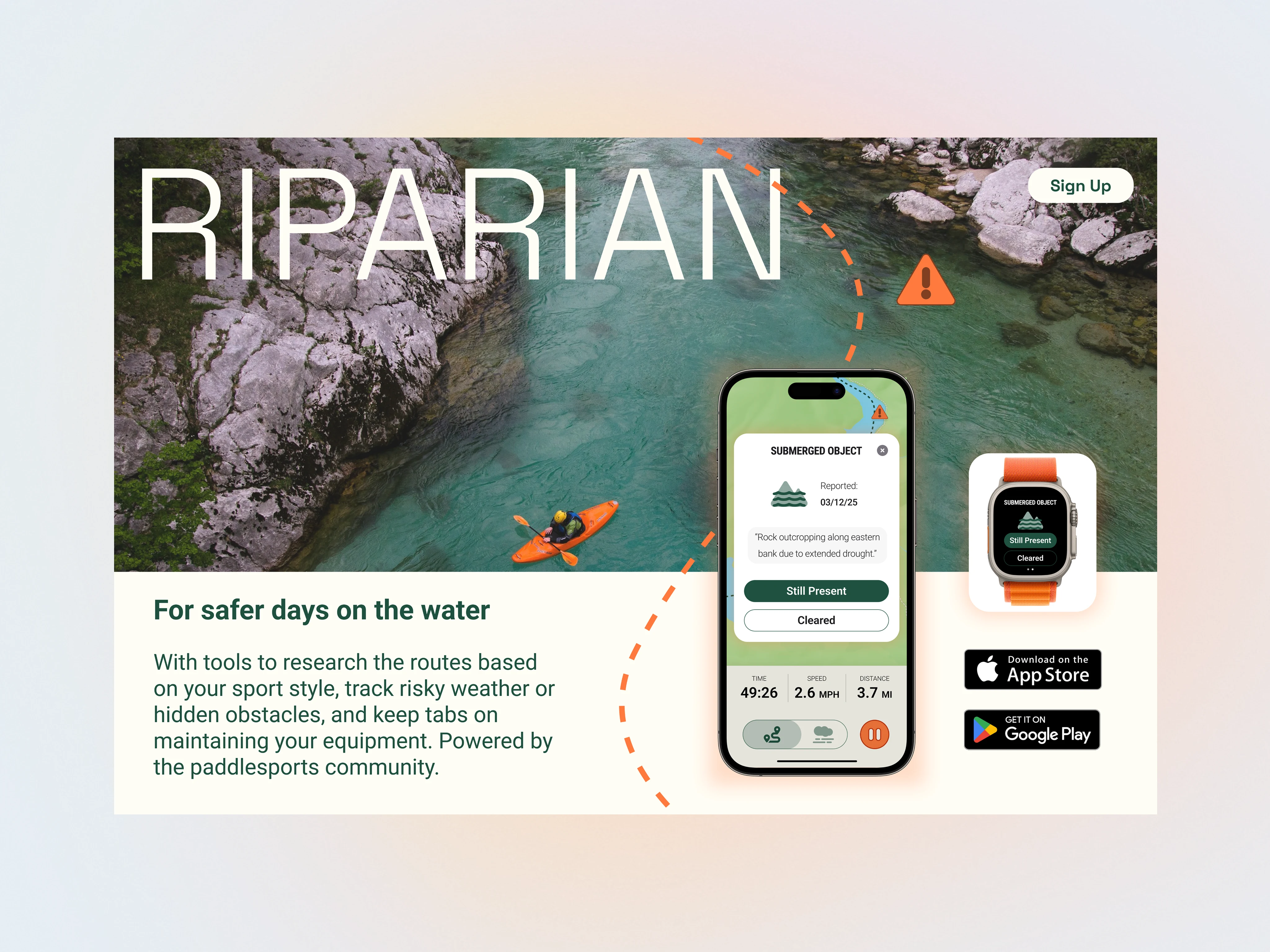 Landing Page for Riparian Paddlesports