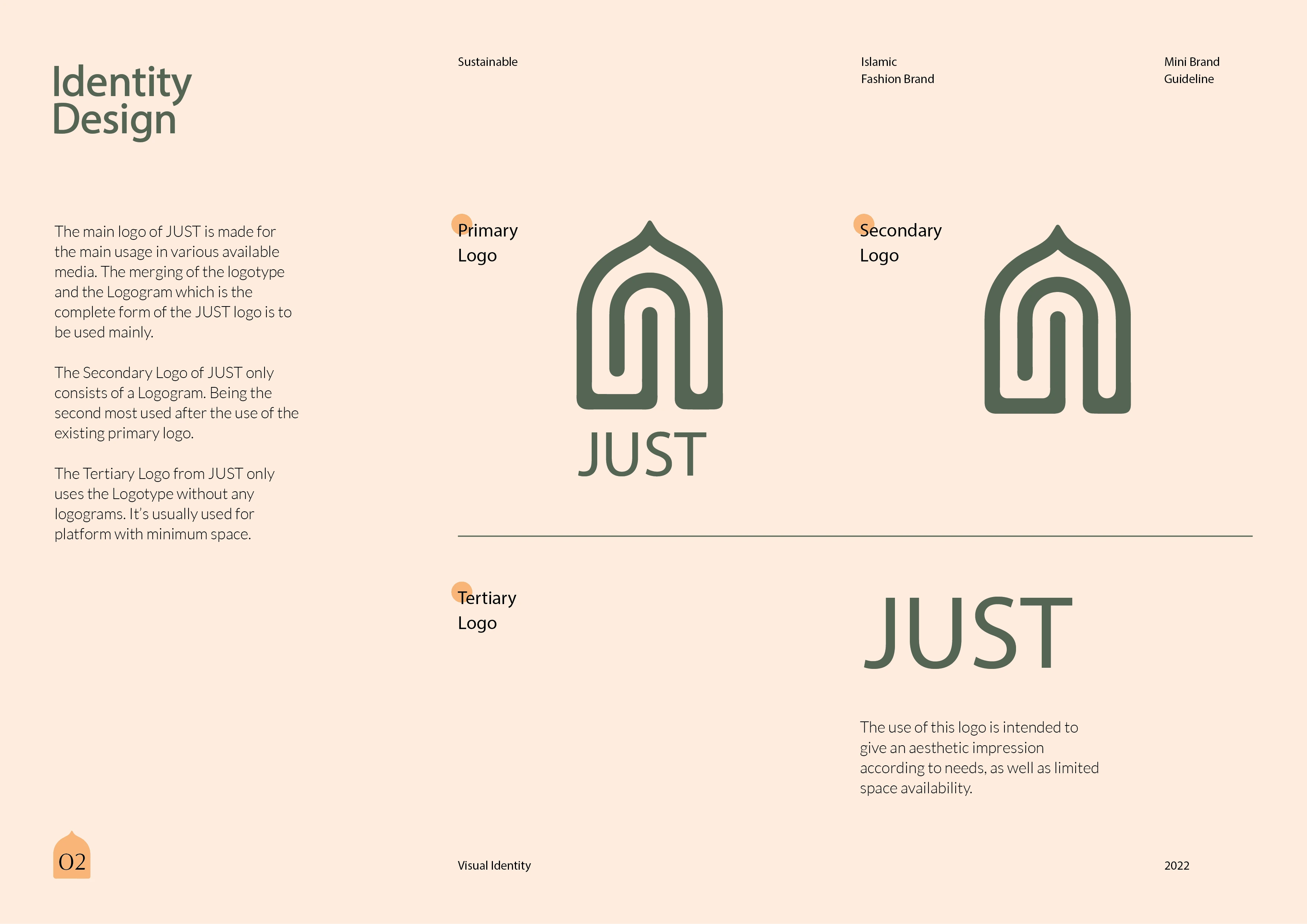 The logo featured an icon inspired by mosque, symbolizing the beauty of the religion and its cultural significance. Its clean lines and graceful curves will evoke a sense of sophistication and timelessness.