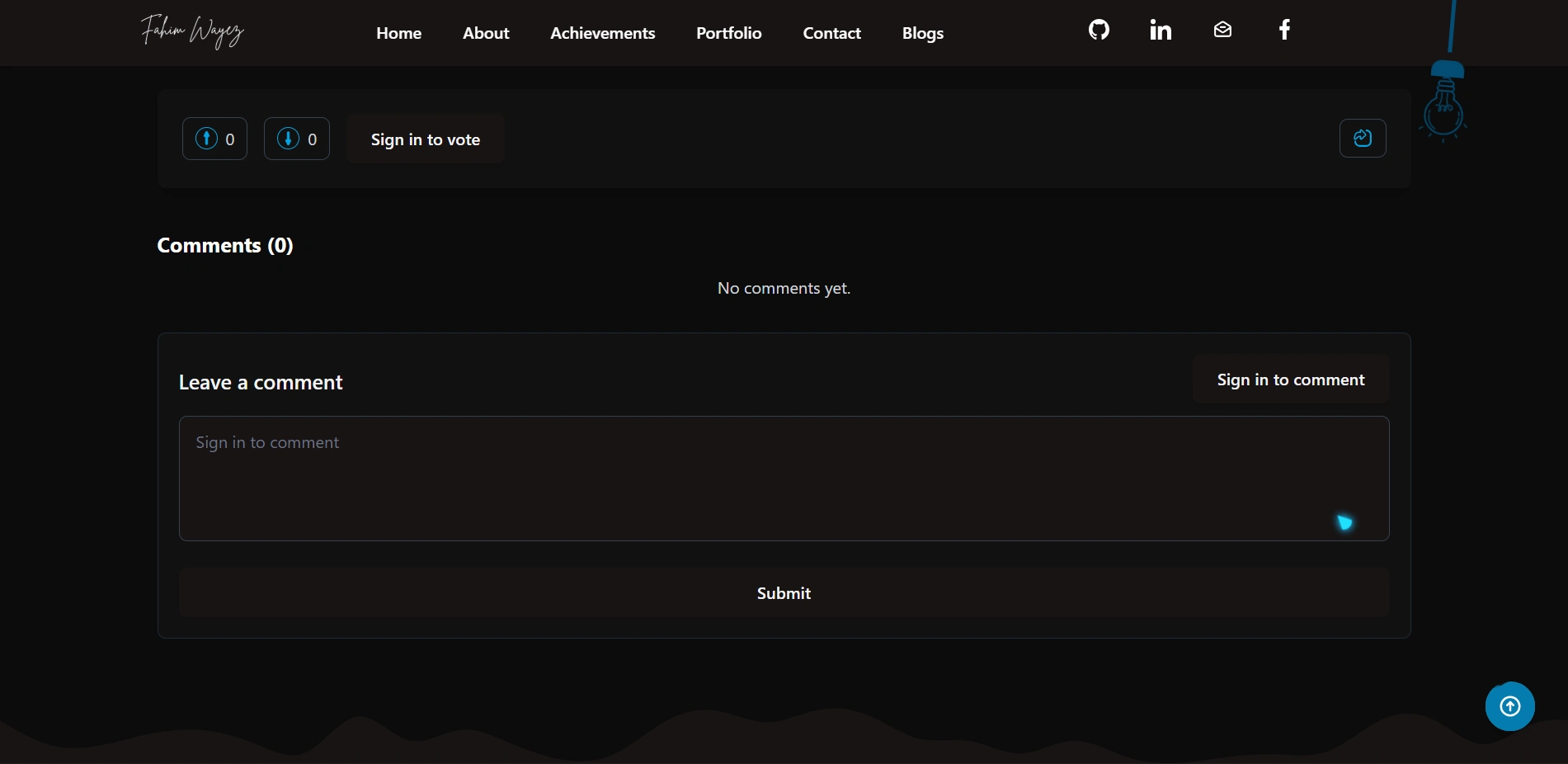 Voting/Commenting system integrated