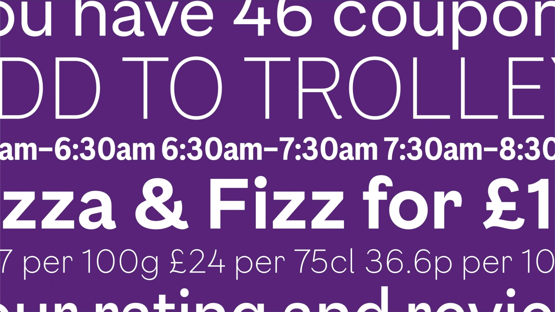 Bepoke typeface brief and direction (designed by F37) 