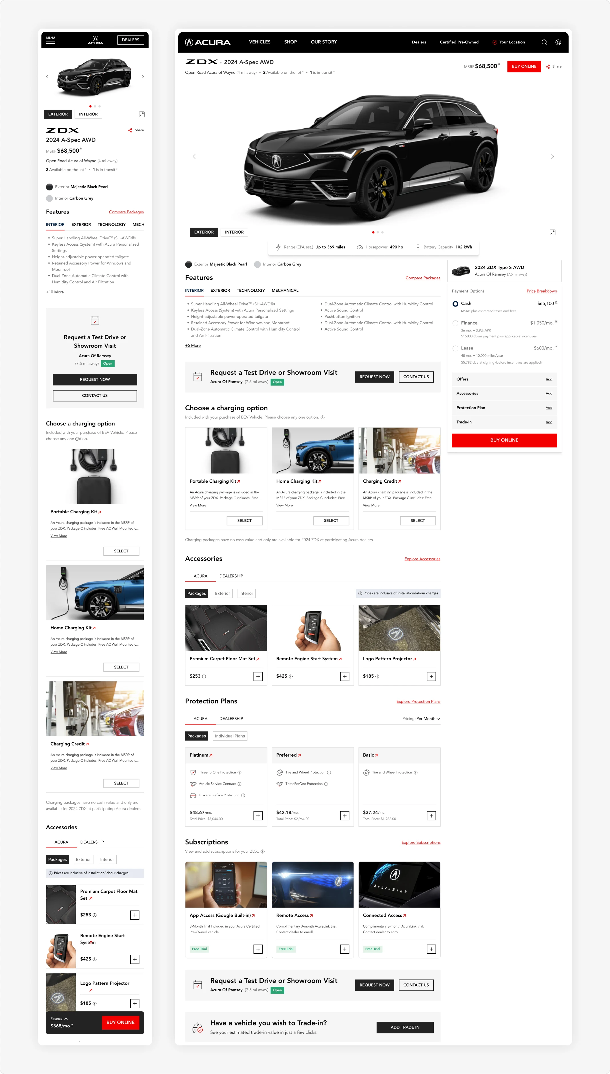 Vehicle Detailed Page